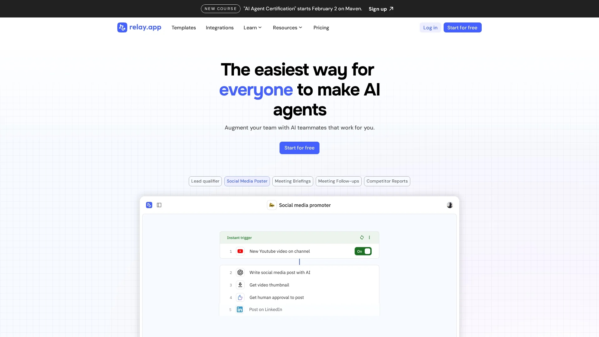 relay-app homepage