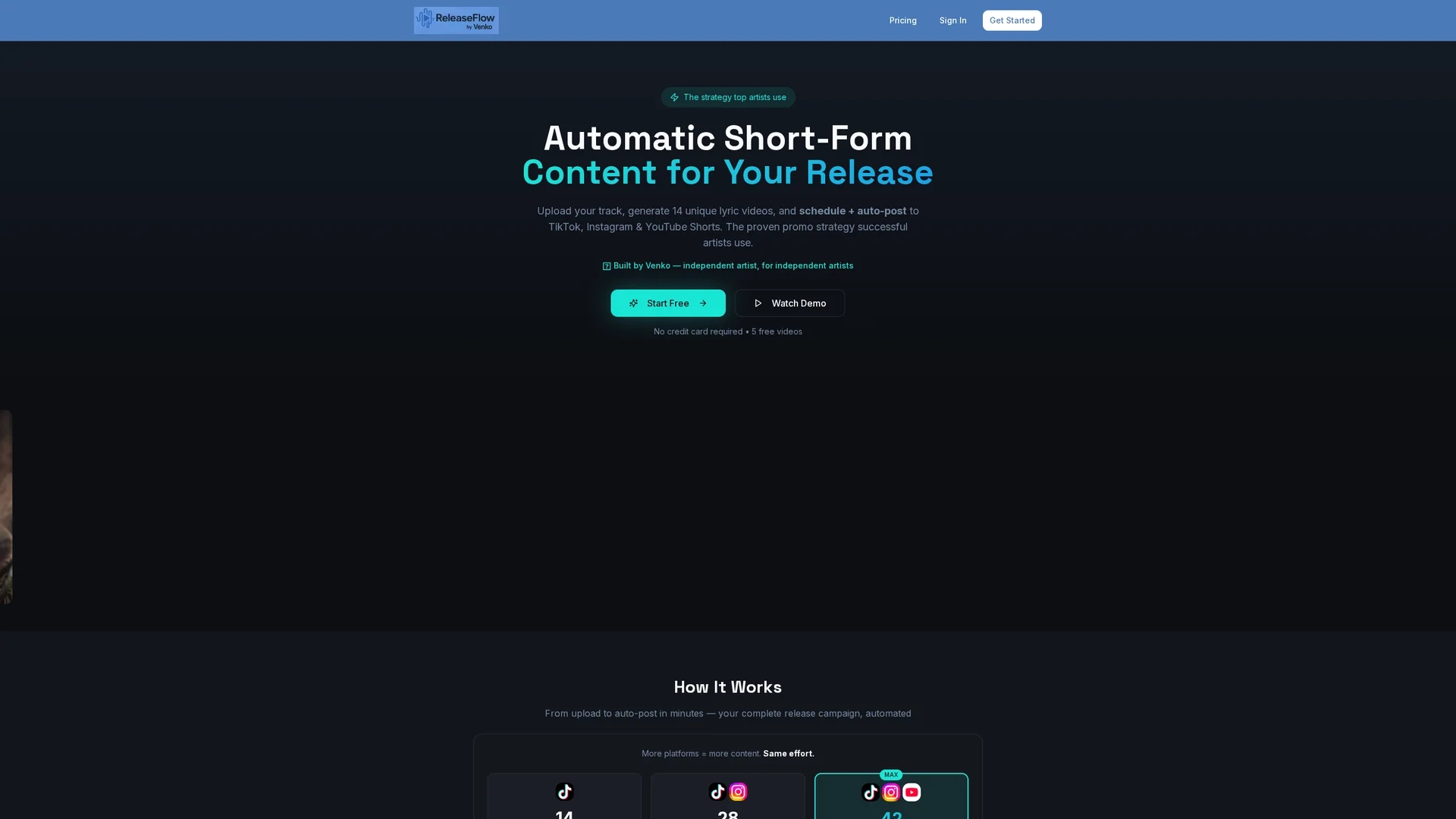 releaseflow homepage