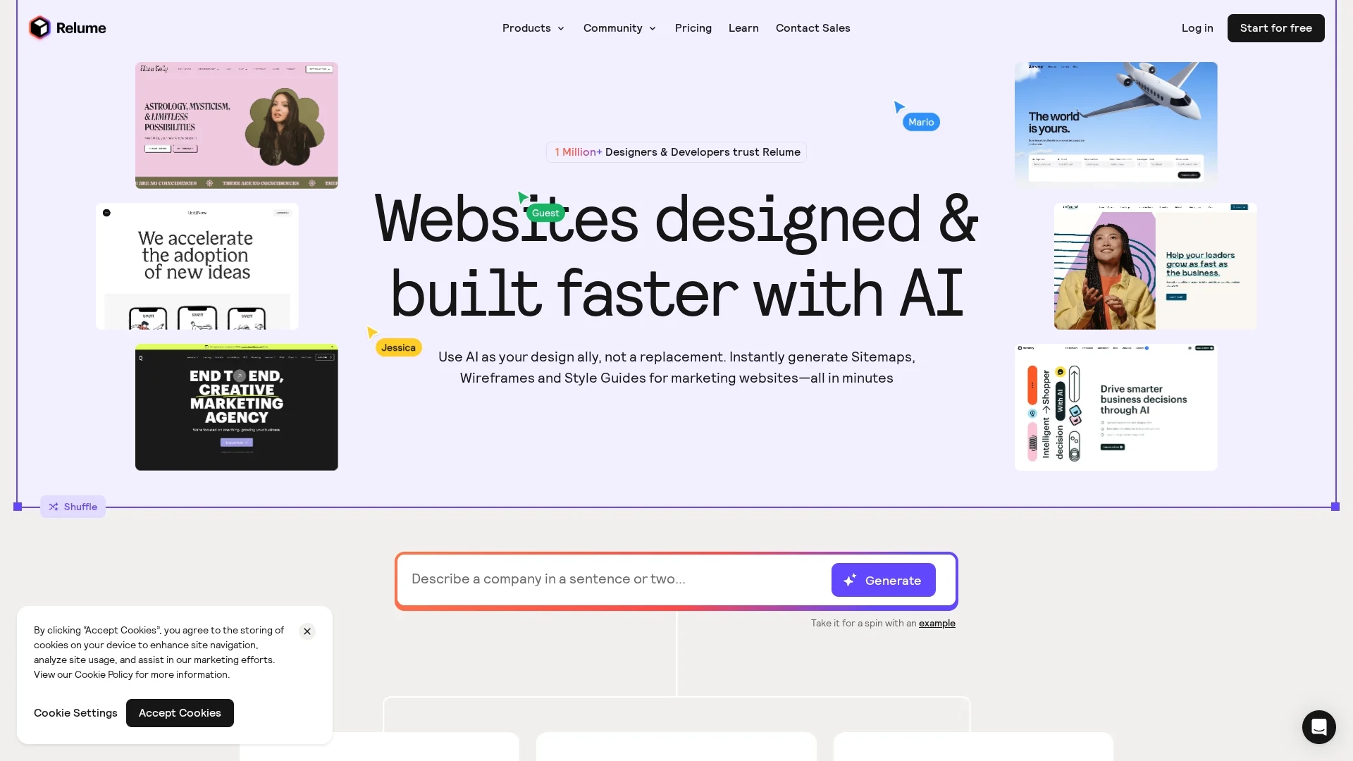 relume-ipsum homepage