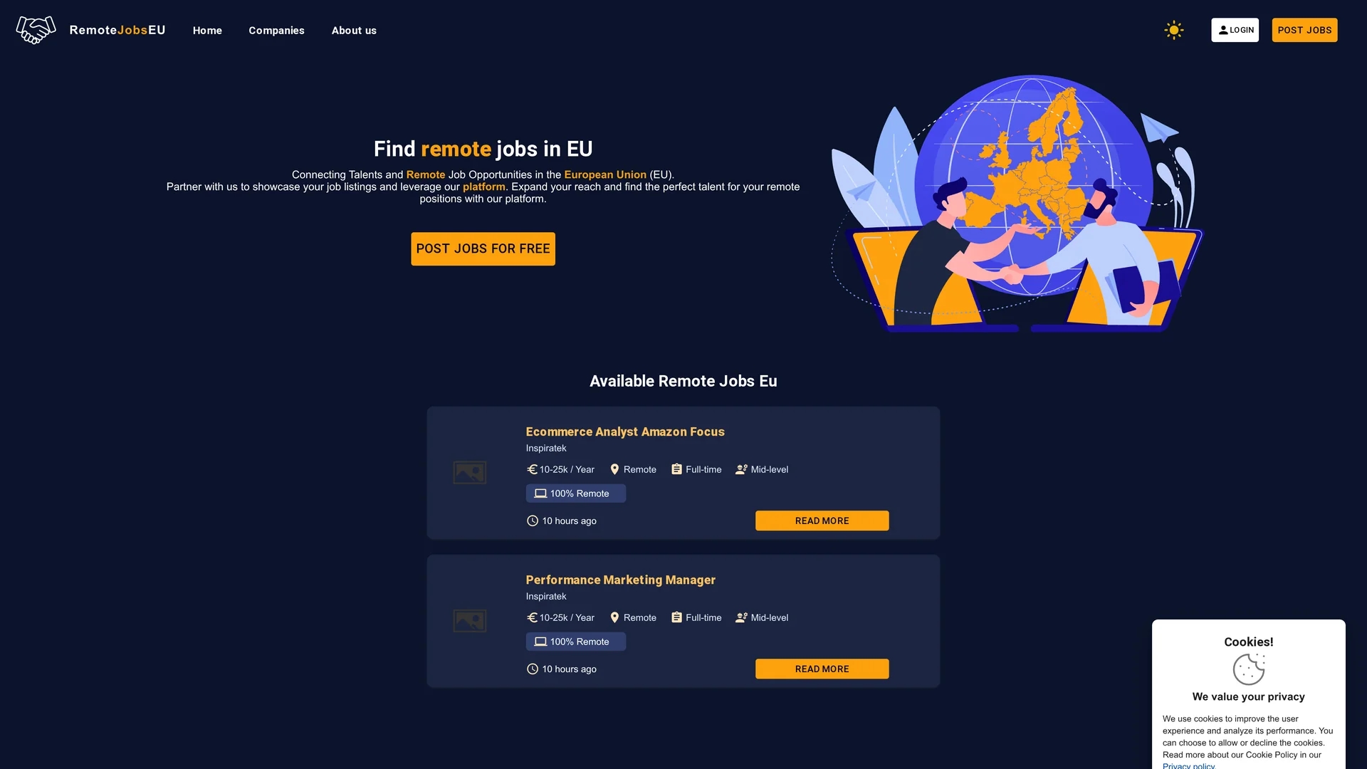 remotejobseu homepage