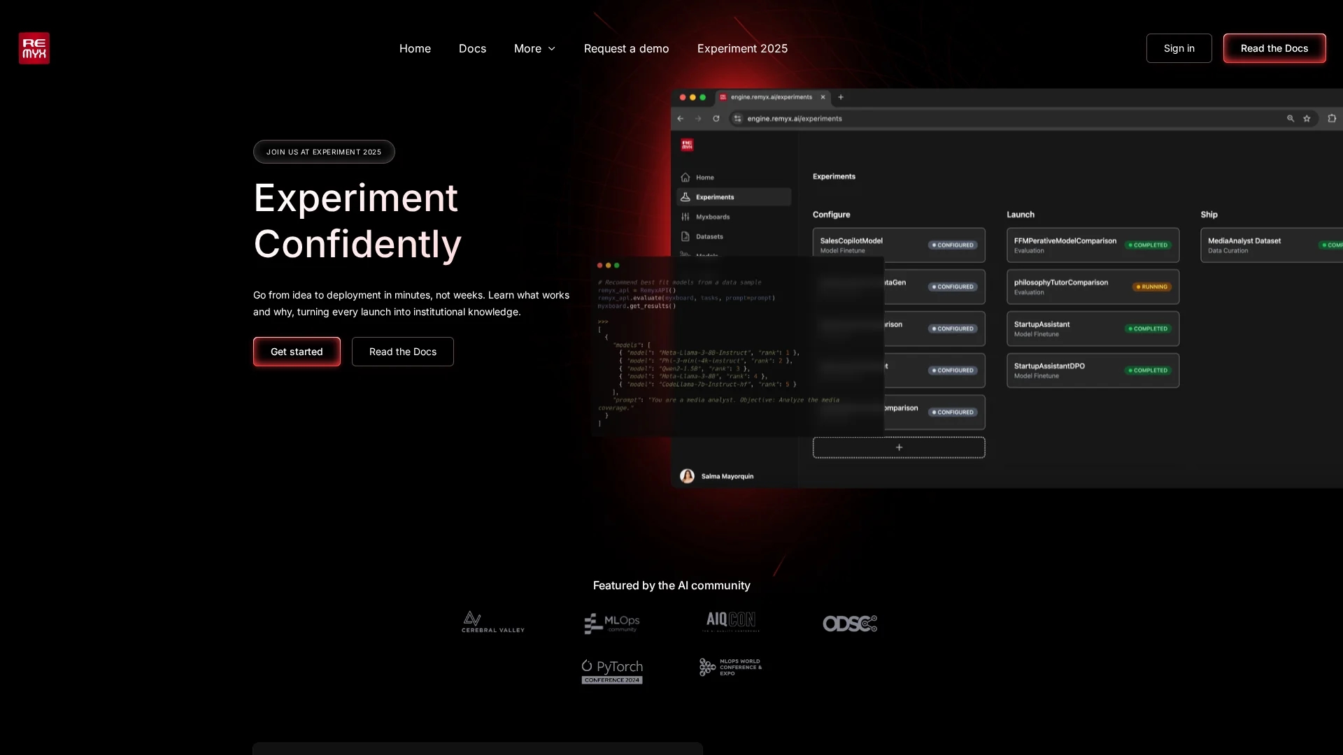 remyx-ai homepage