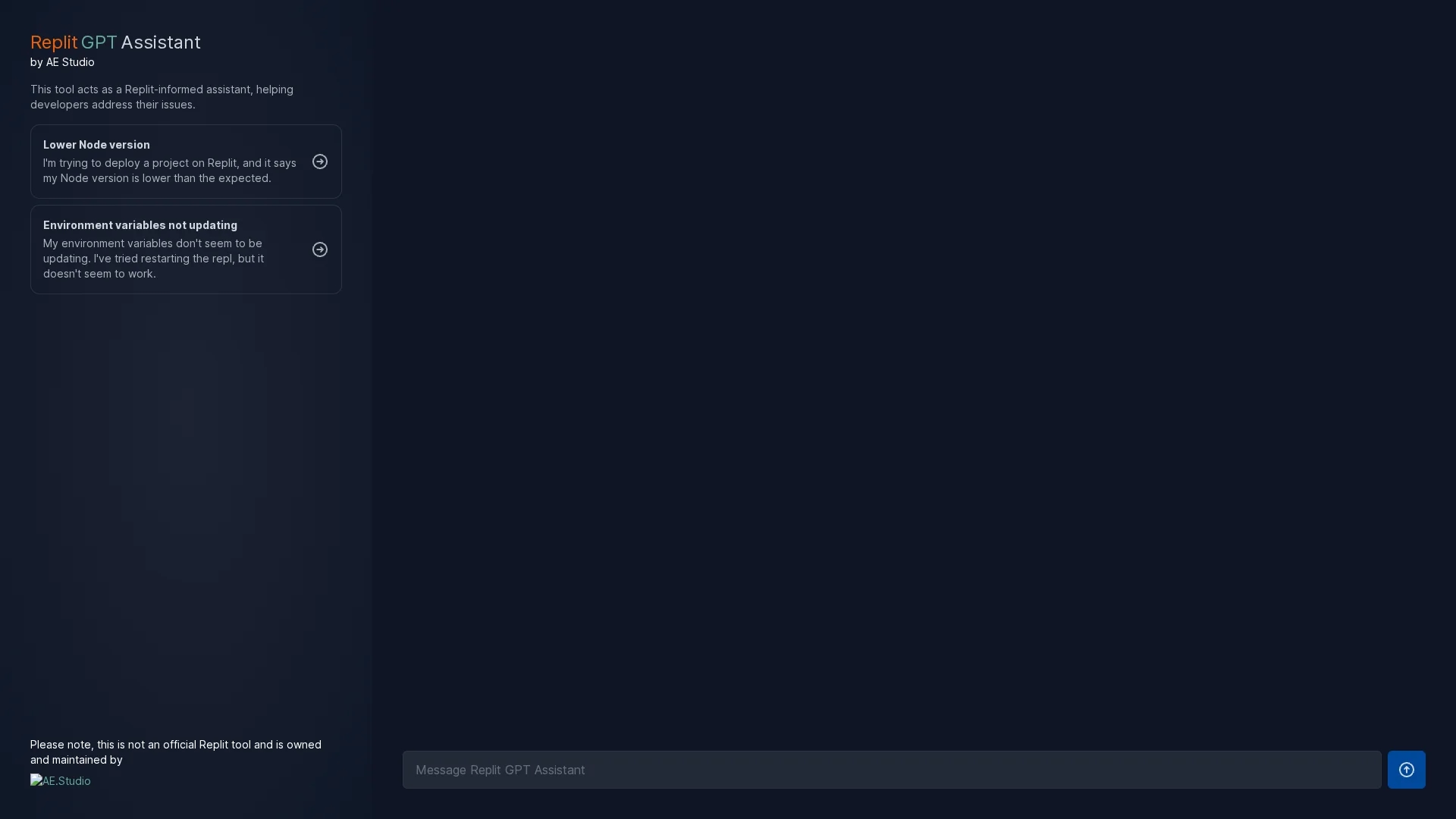 replit-gpt-assistant homepage