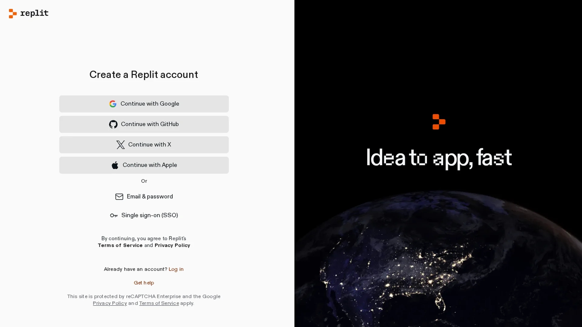 replit homepage