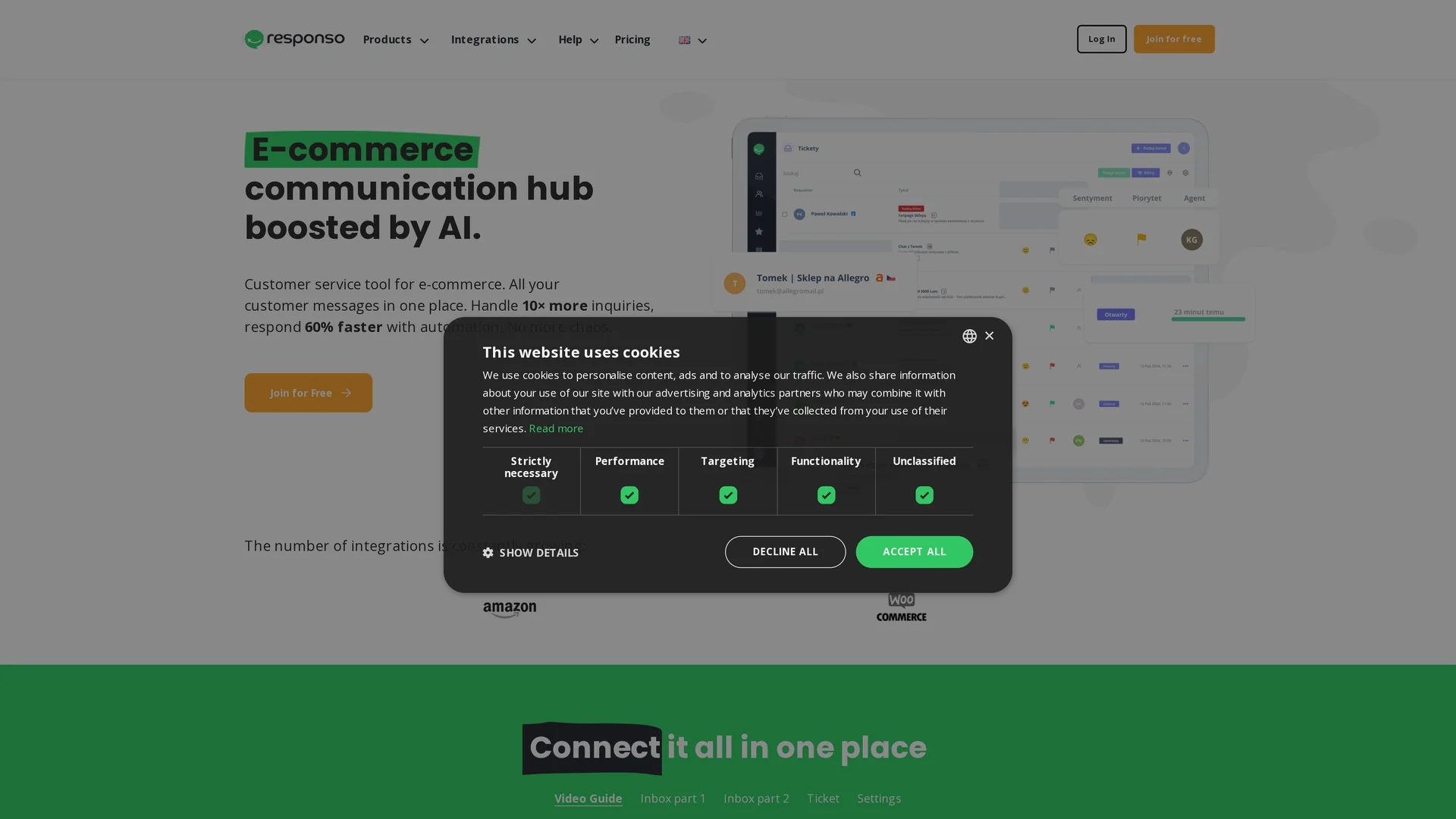 responso homepage