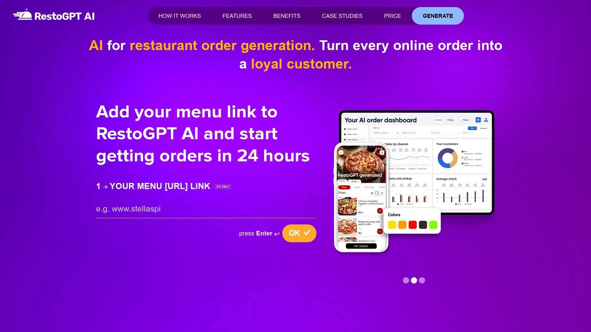 restogpt-ai homepage