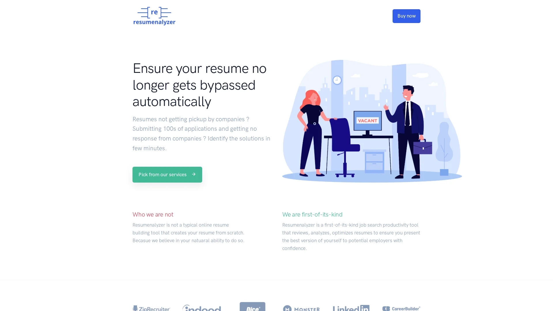 resumenalyzer homepage