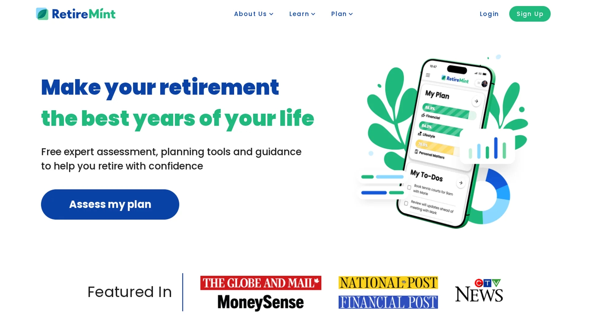 retiremint homepage