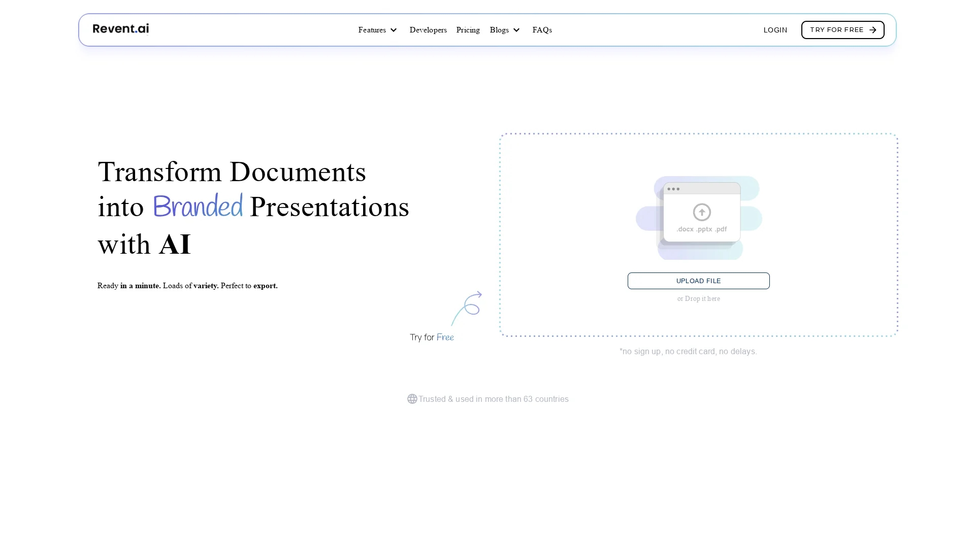 revent-press homepage