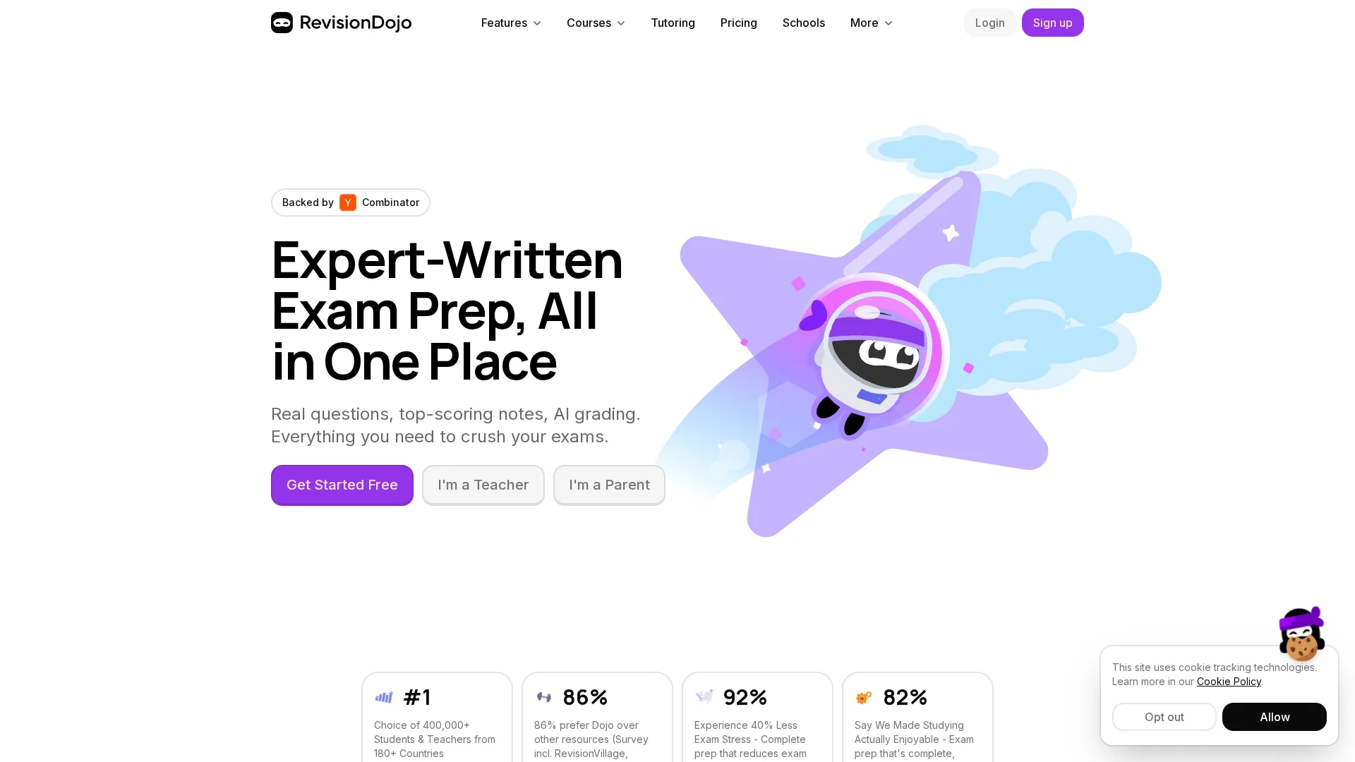 revisiondojo homepage