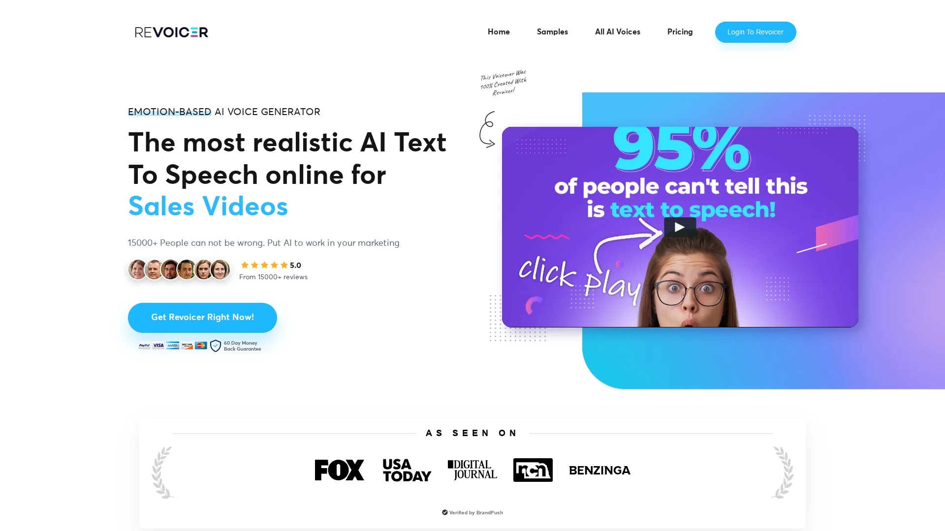 revoicer homepage
