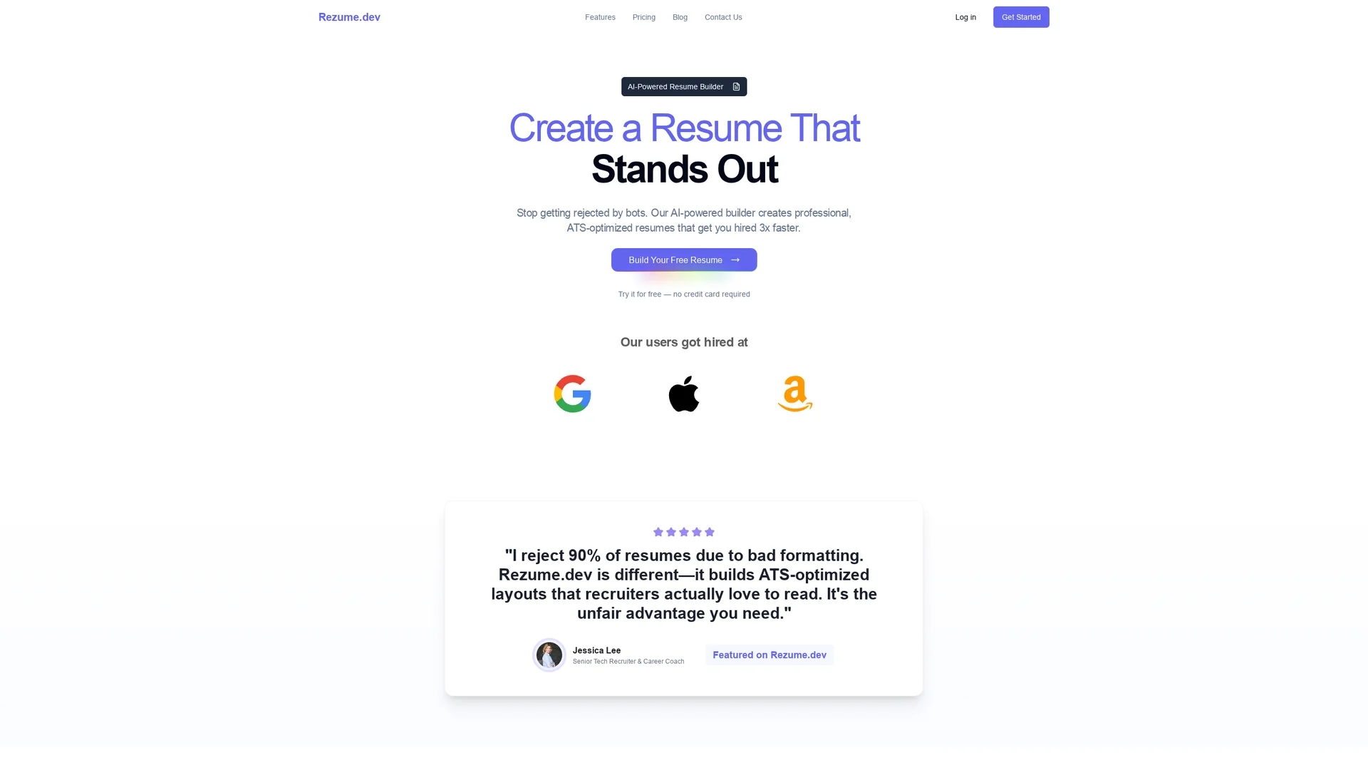 rezume homepage