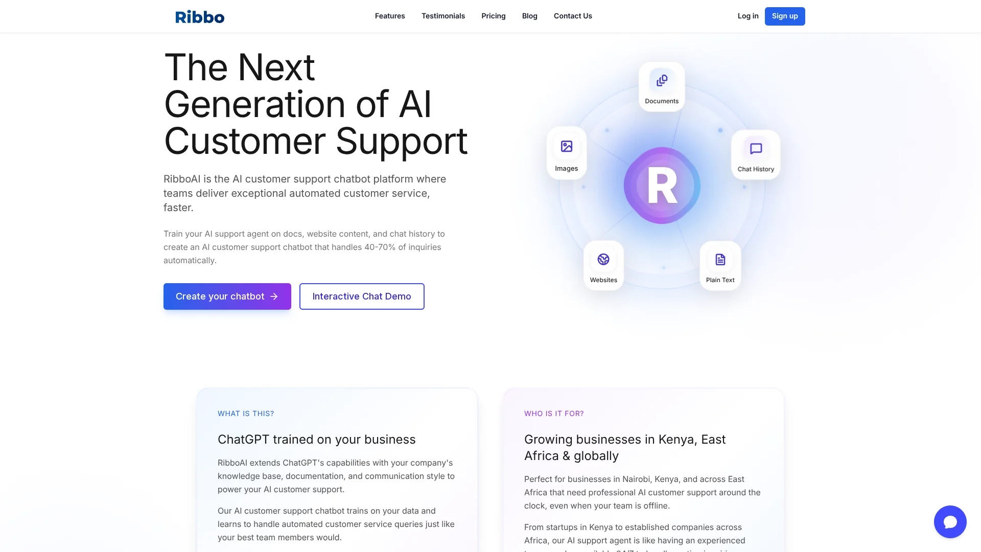 ribbo-ai homepage