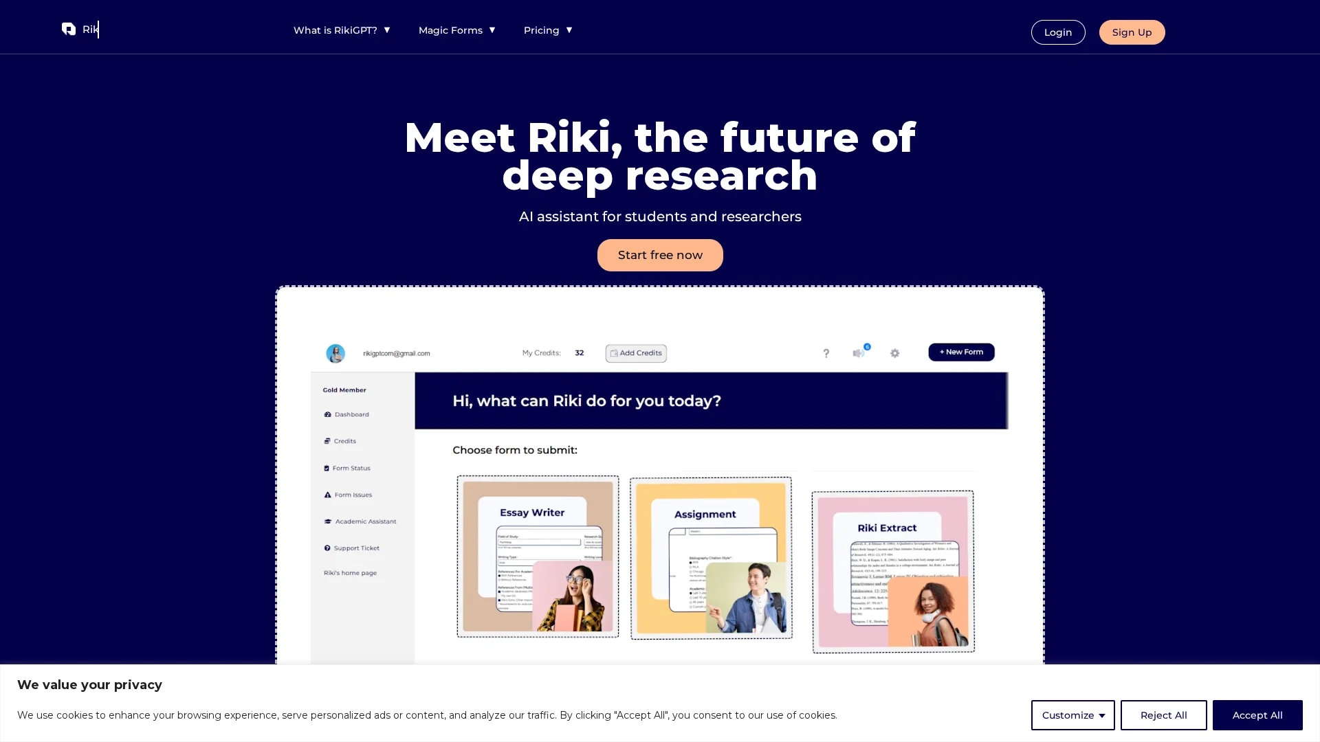 rikigpt homepage