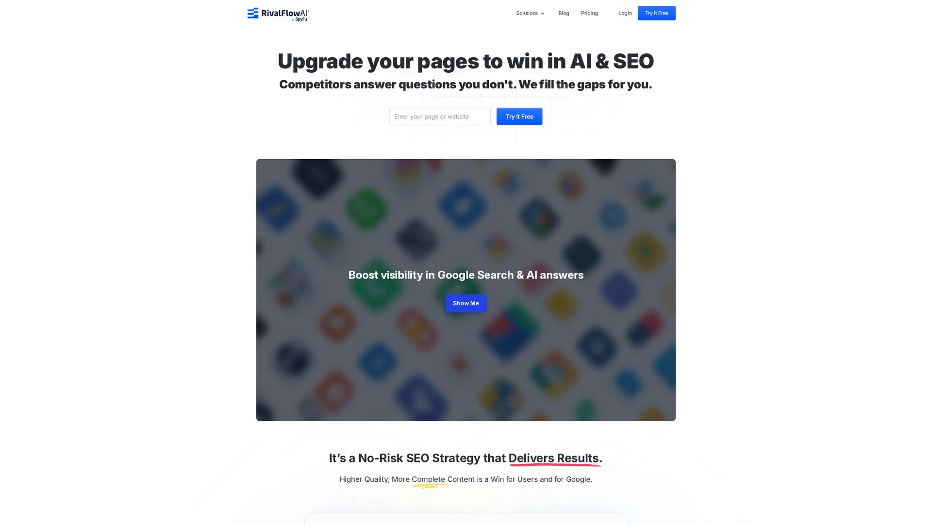 rivalflow-ai homepage