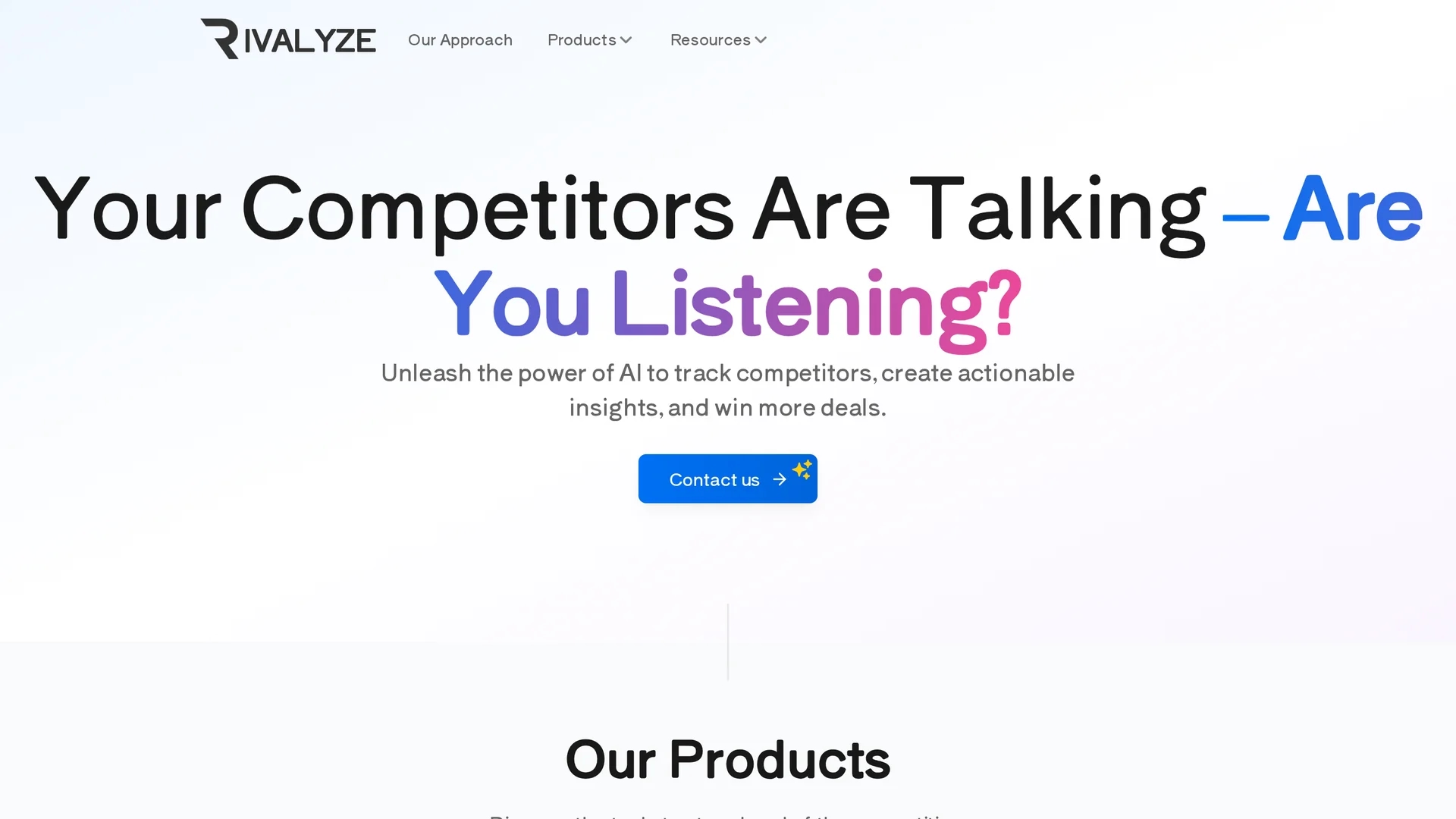 rivalyze homepage