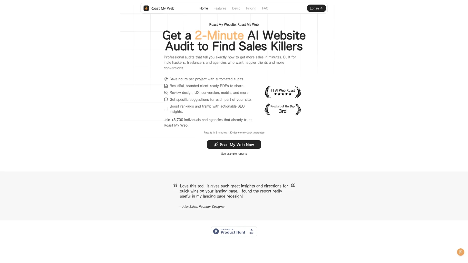 roast-my-web homepage