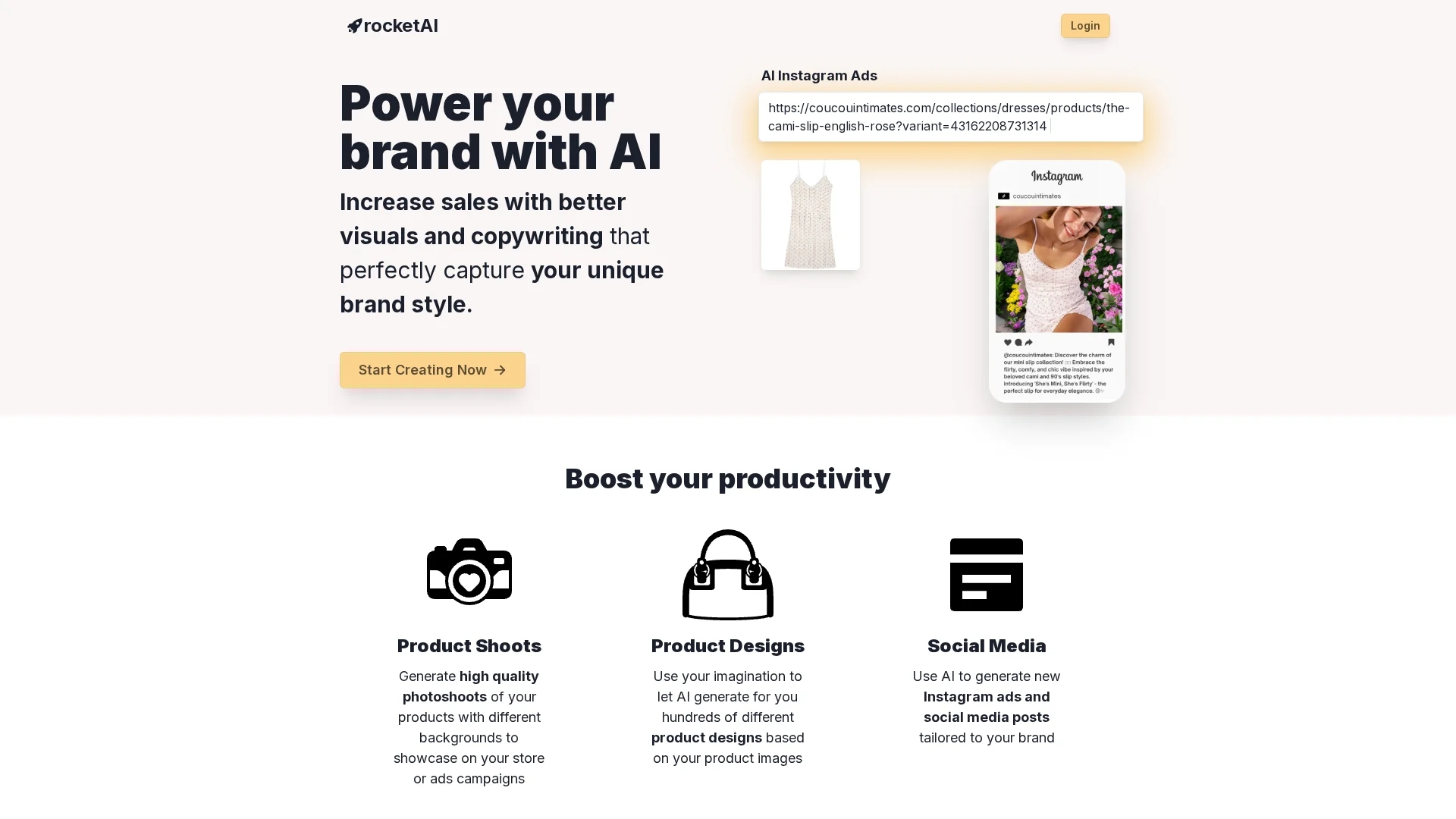 rocketai homepage