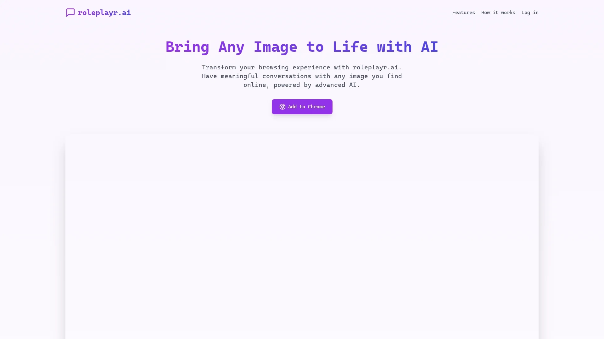 roleplayr homepage