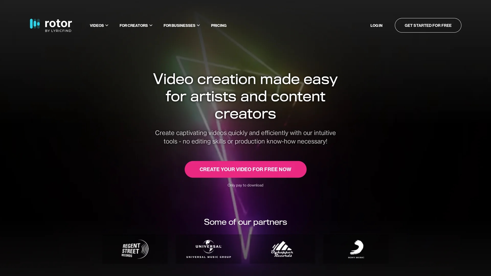 rotor-videos homepage