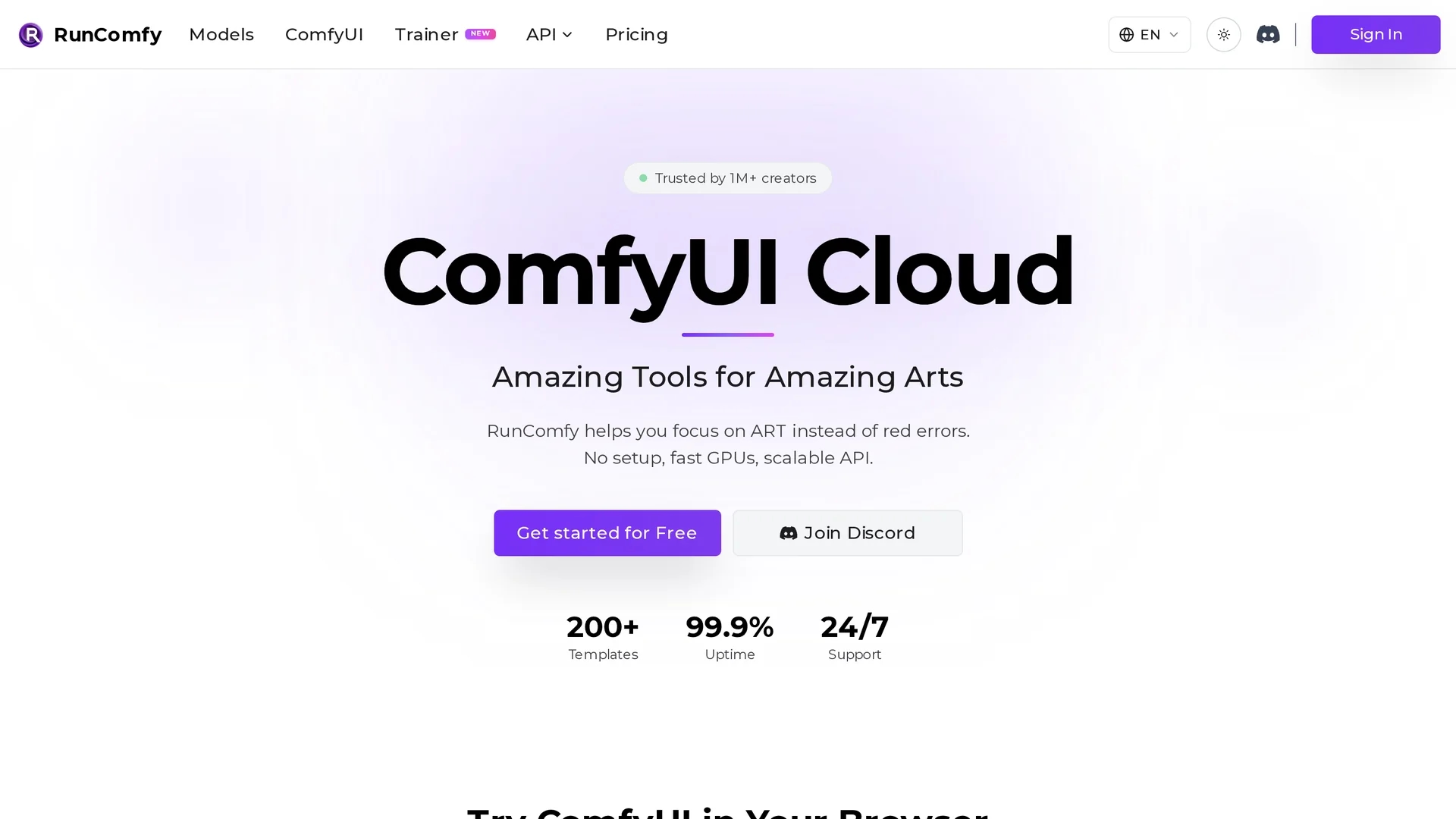 runcomfy homepage