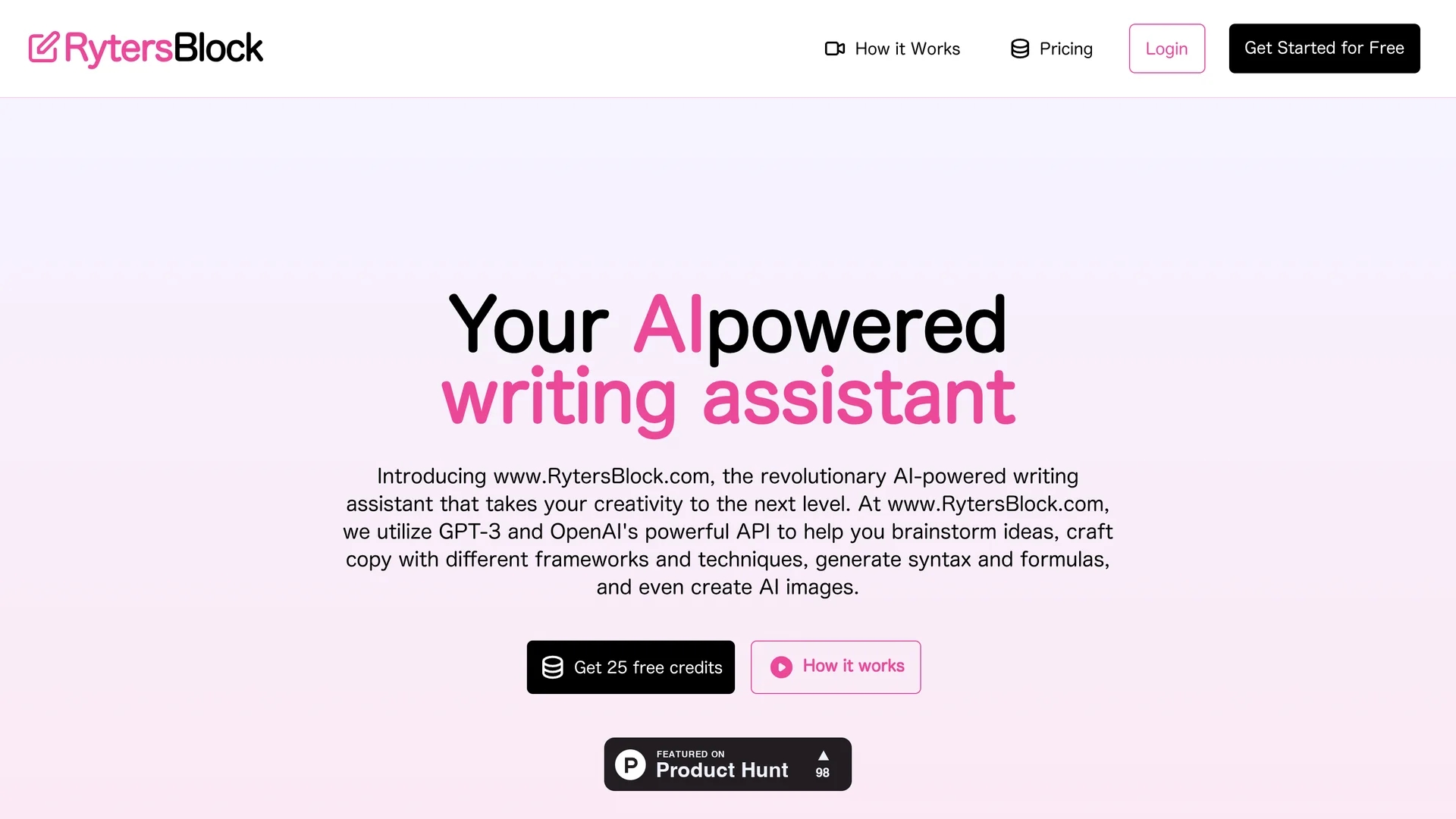 rytersblock homepage