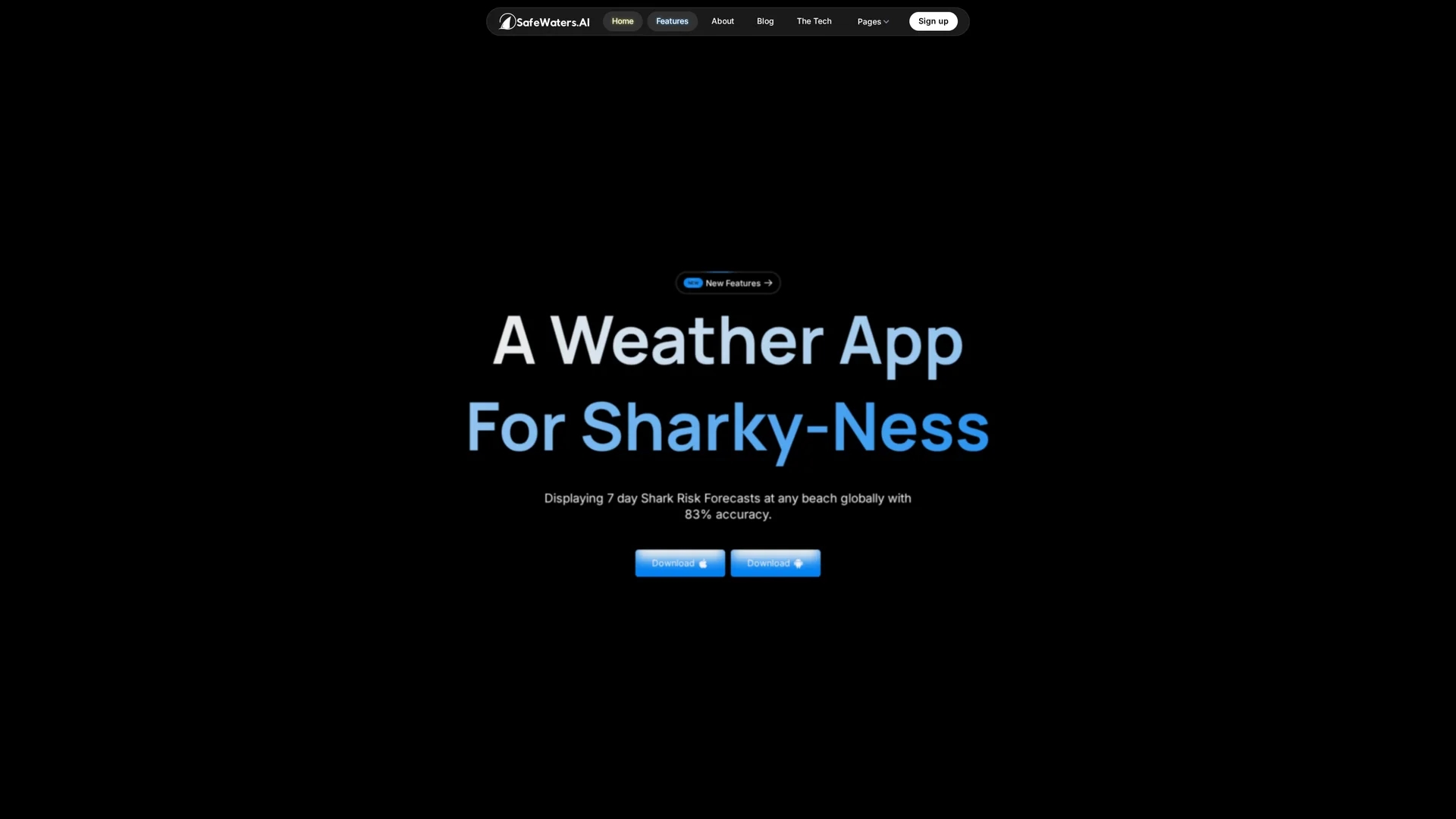 safewaters-ai homepage