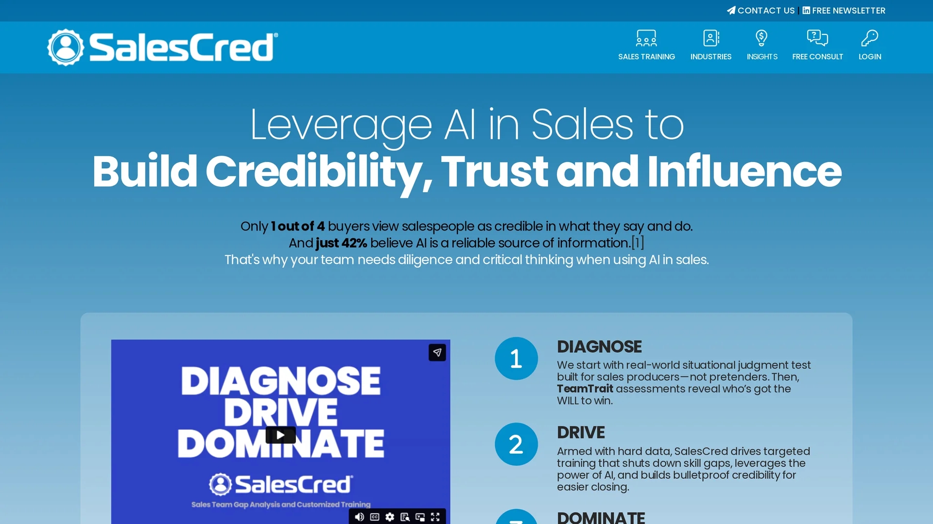 salescred-pro homepage