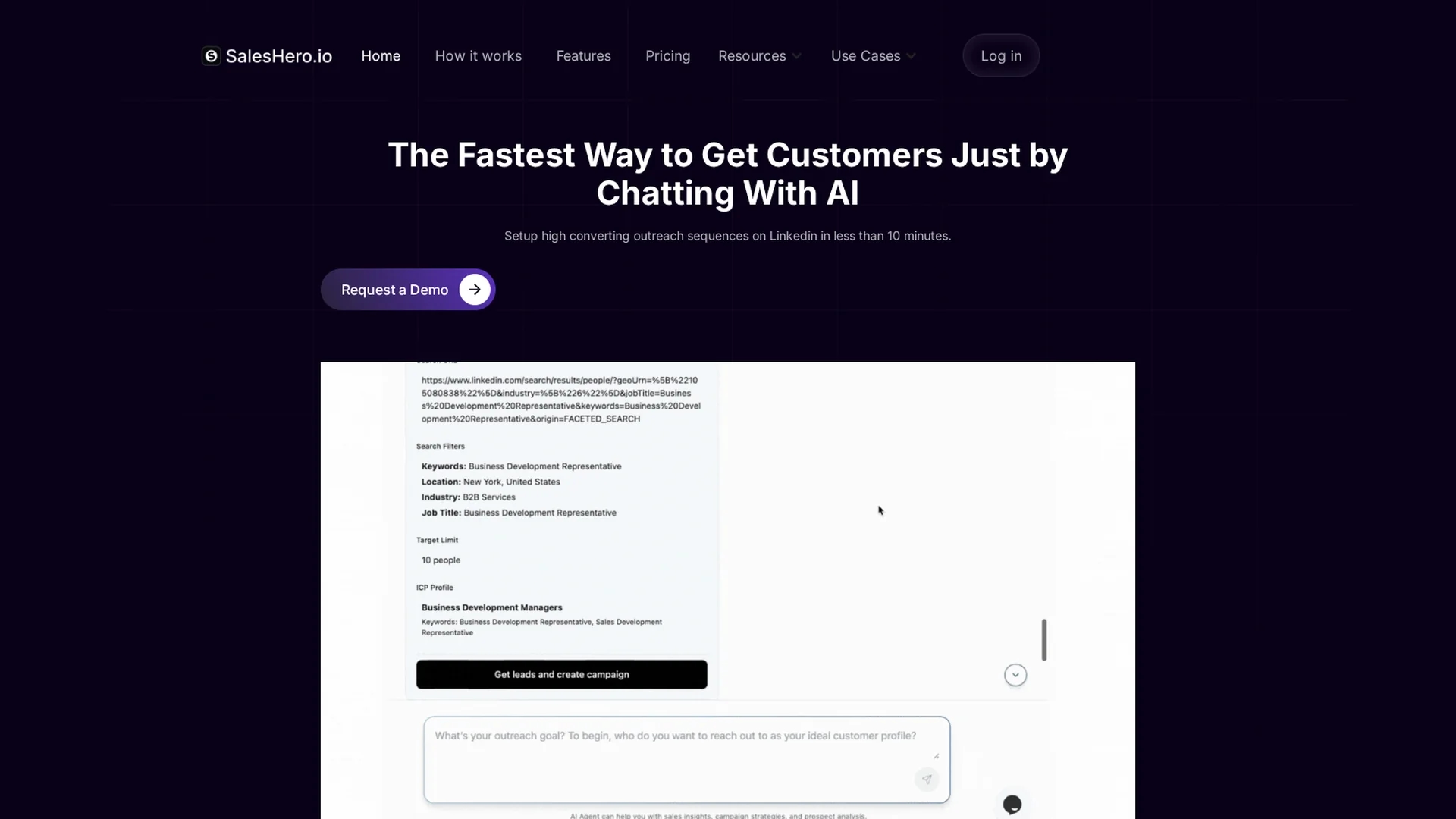 saleshero-io homepage