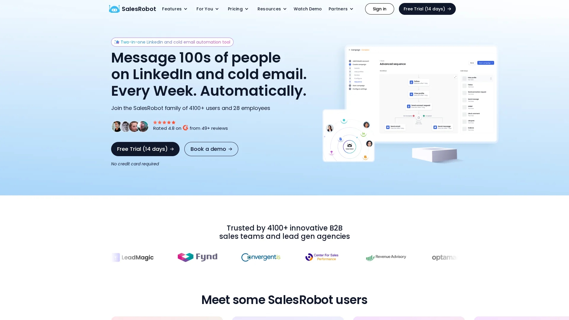 salesrobot homepage