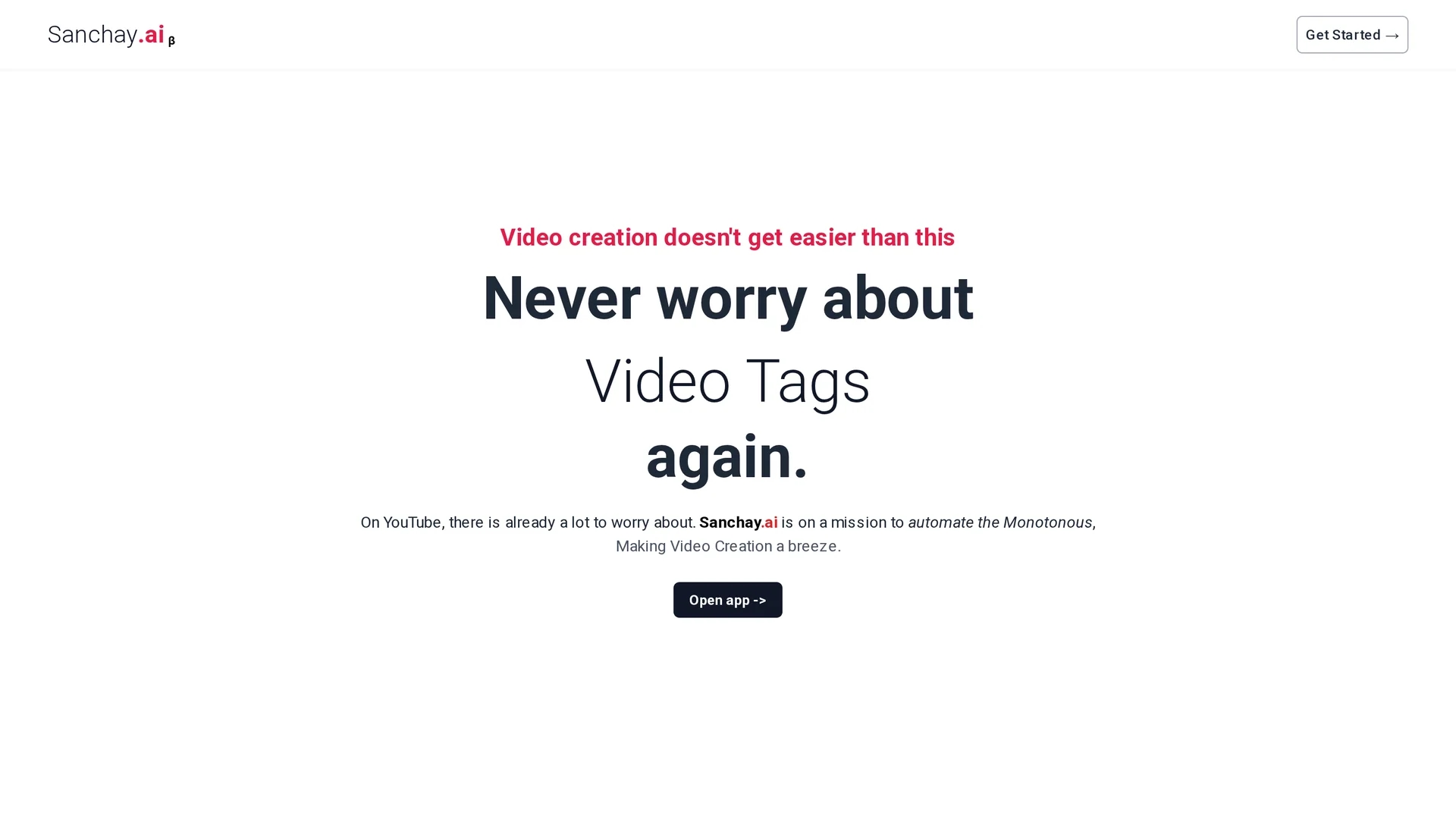 sanchay-ai homepage