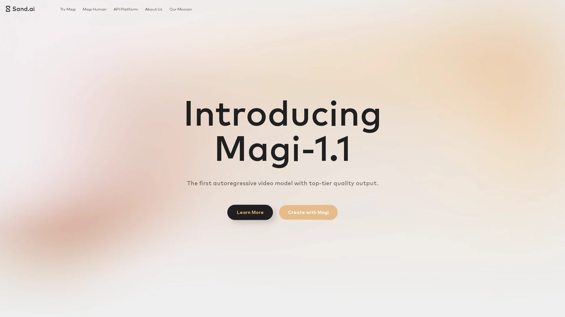sand-ai homepage