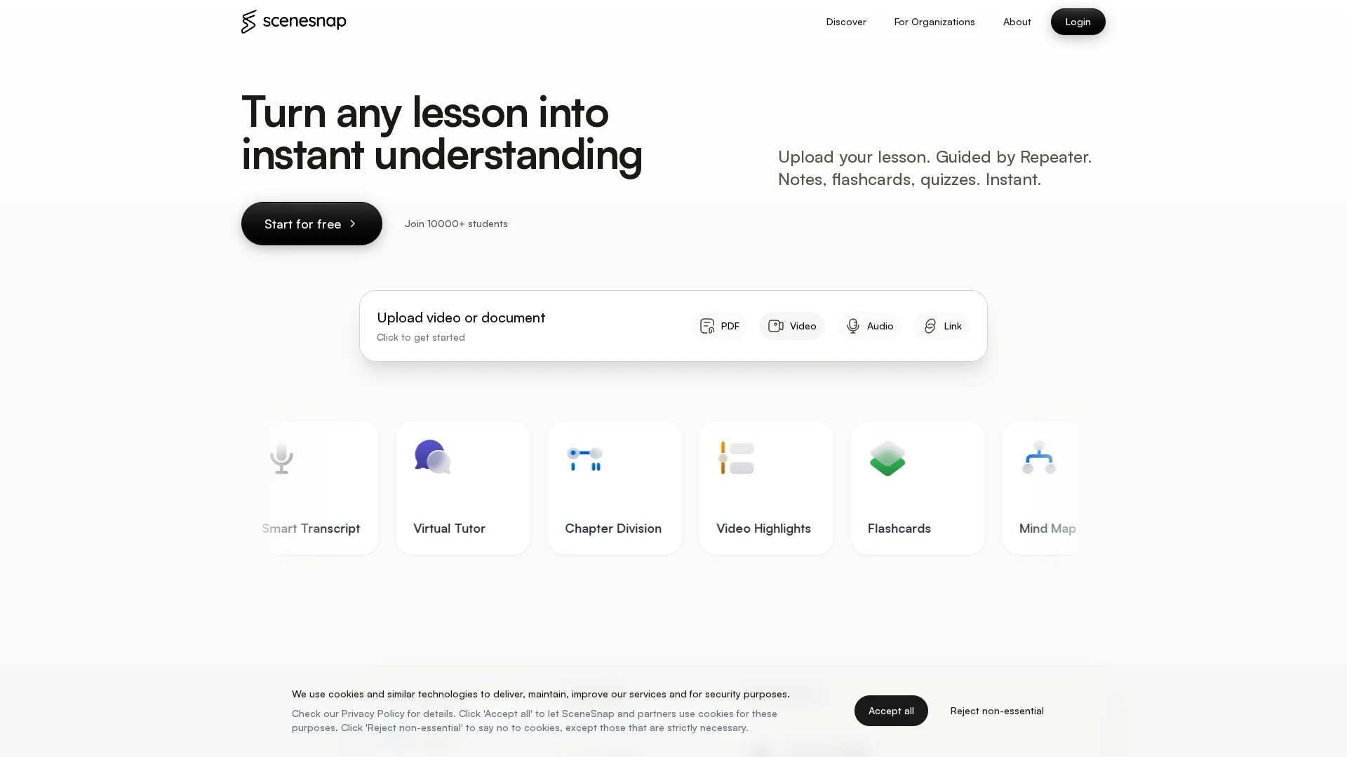 scenesnap homepage