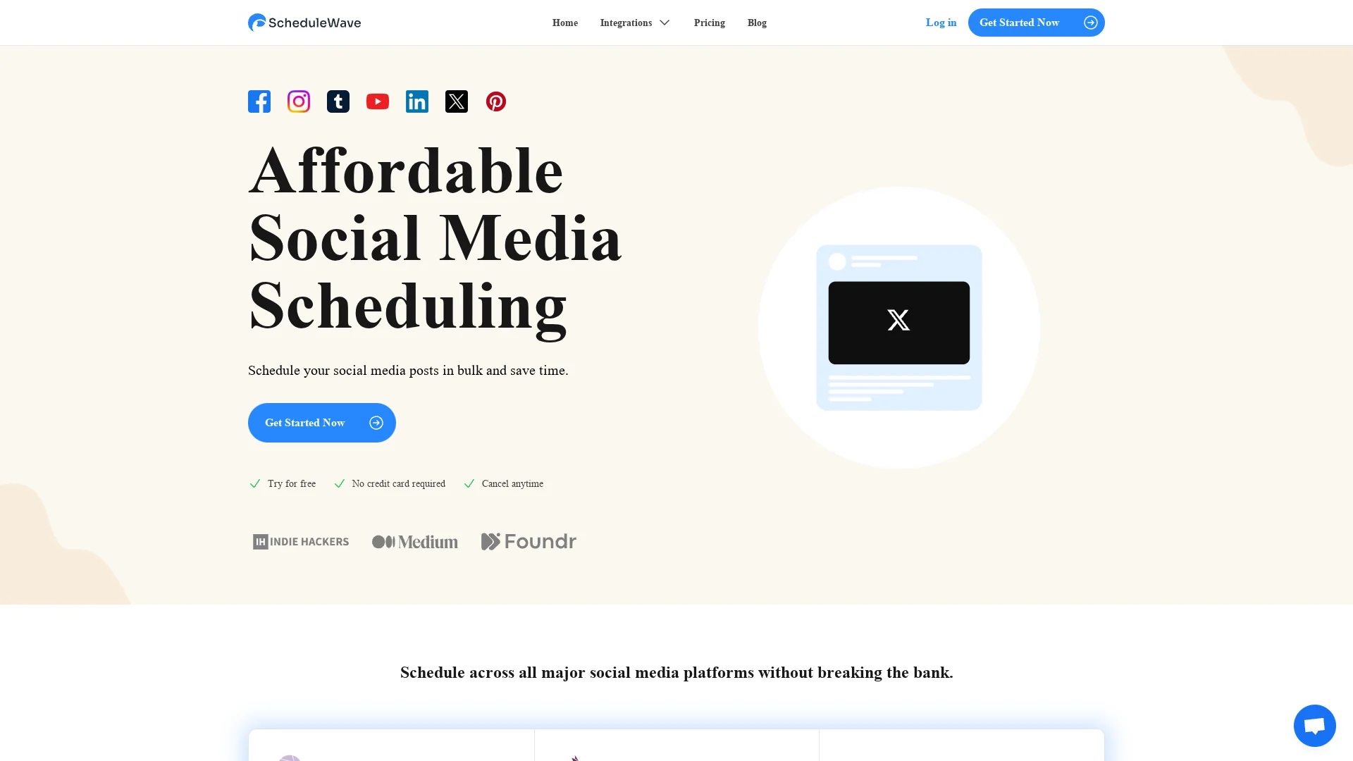 schedulewave homepage