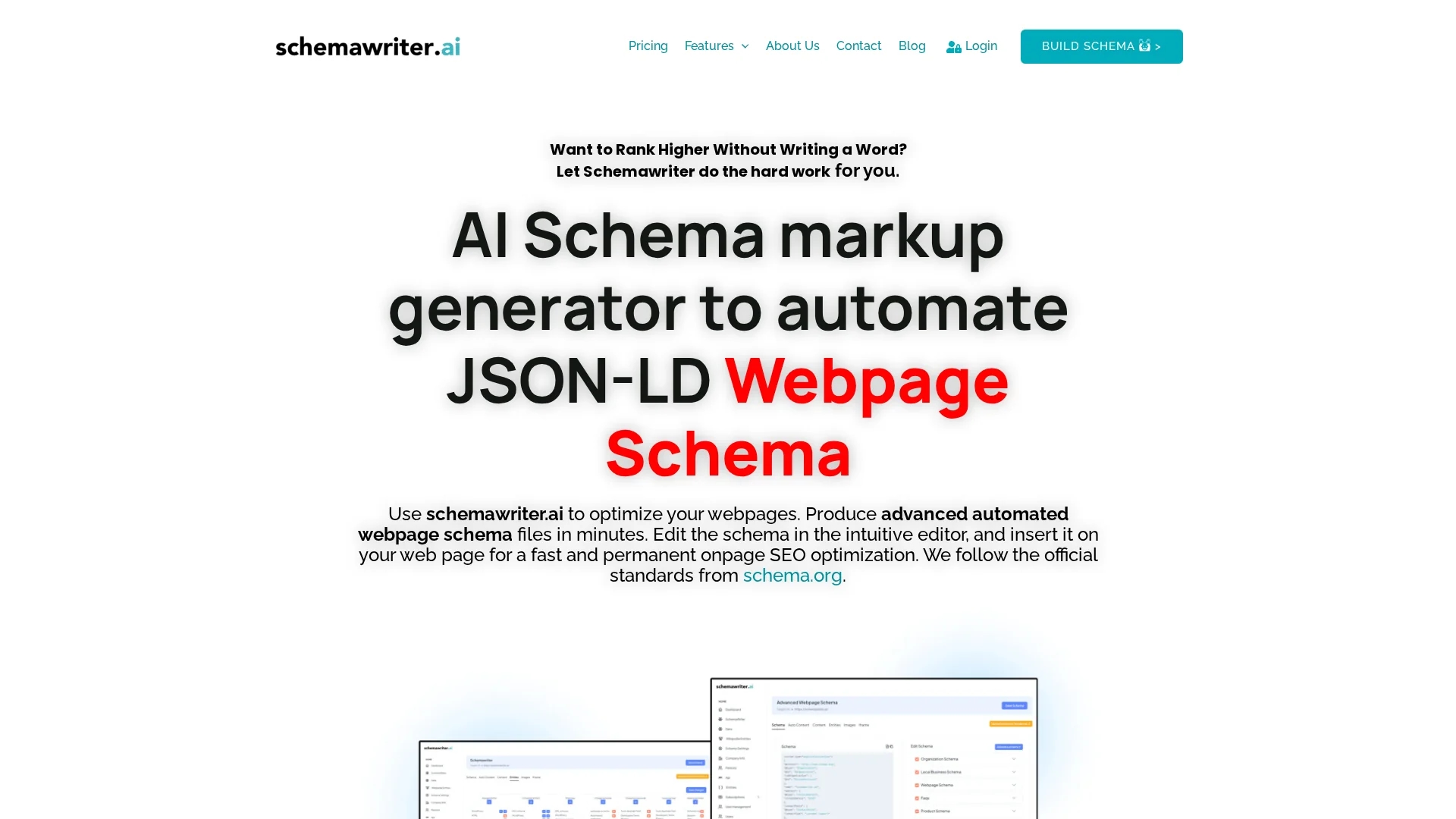 schemawriter-ai homepage
