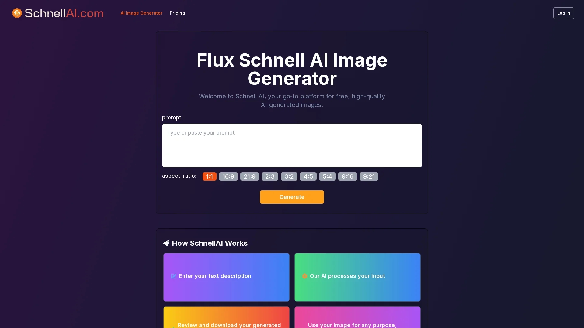 schnell-ai homepage