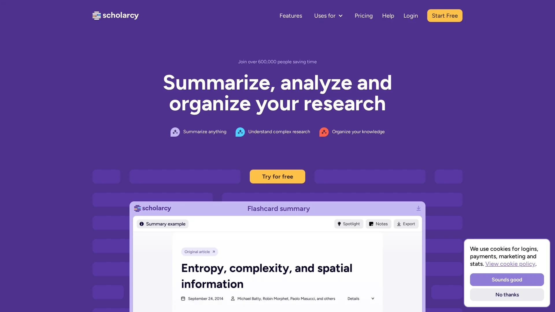 scholarcy homepage