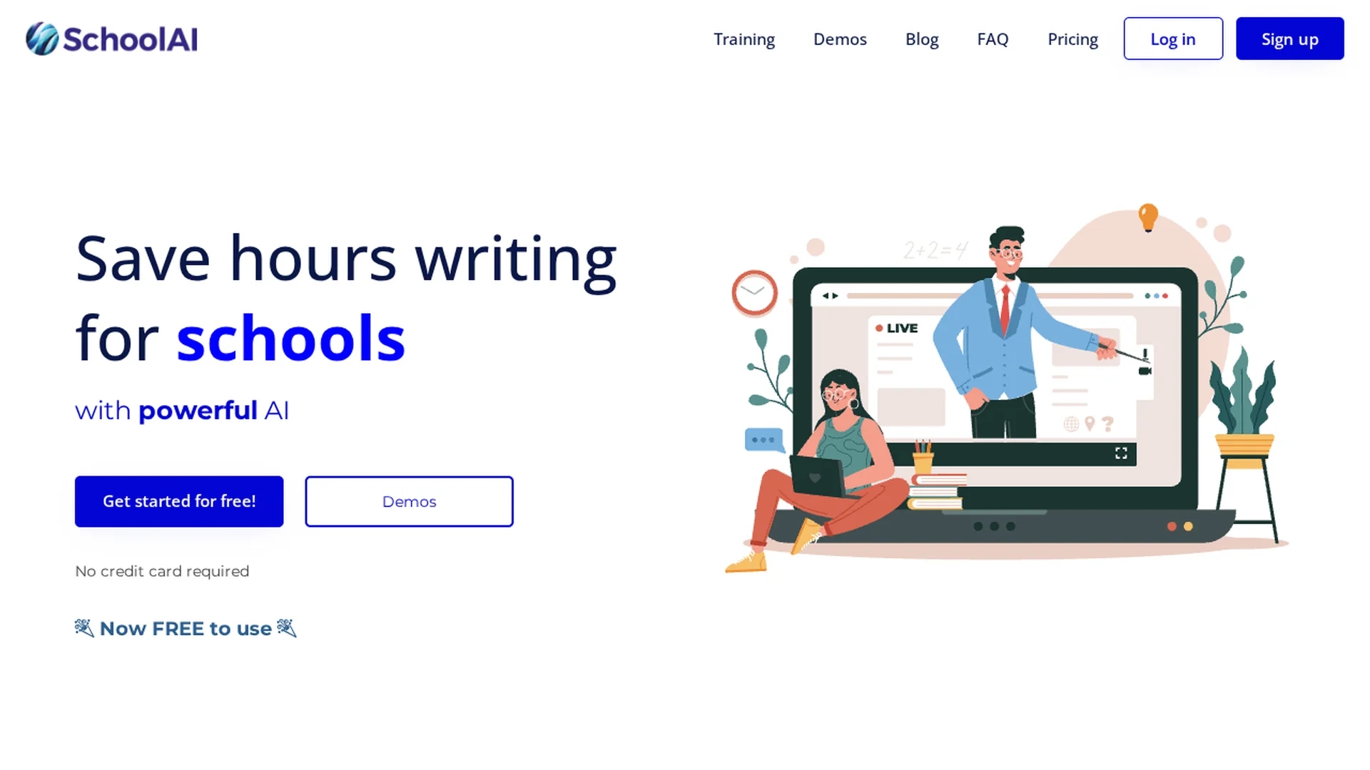 schoolai homepage