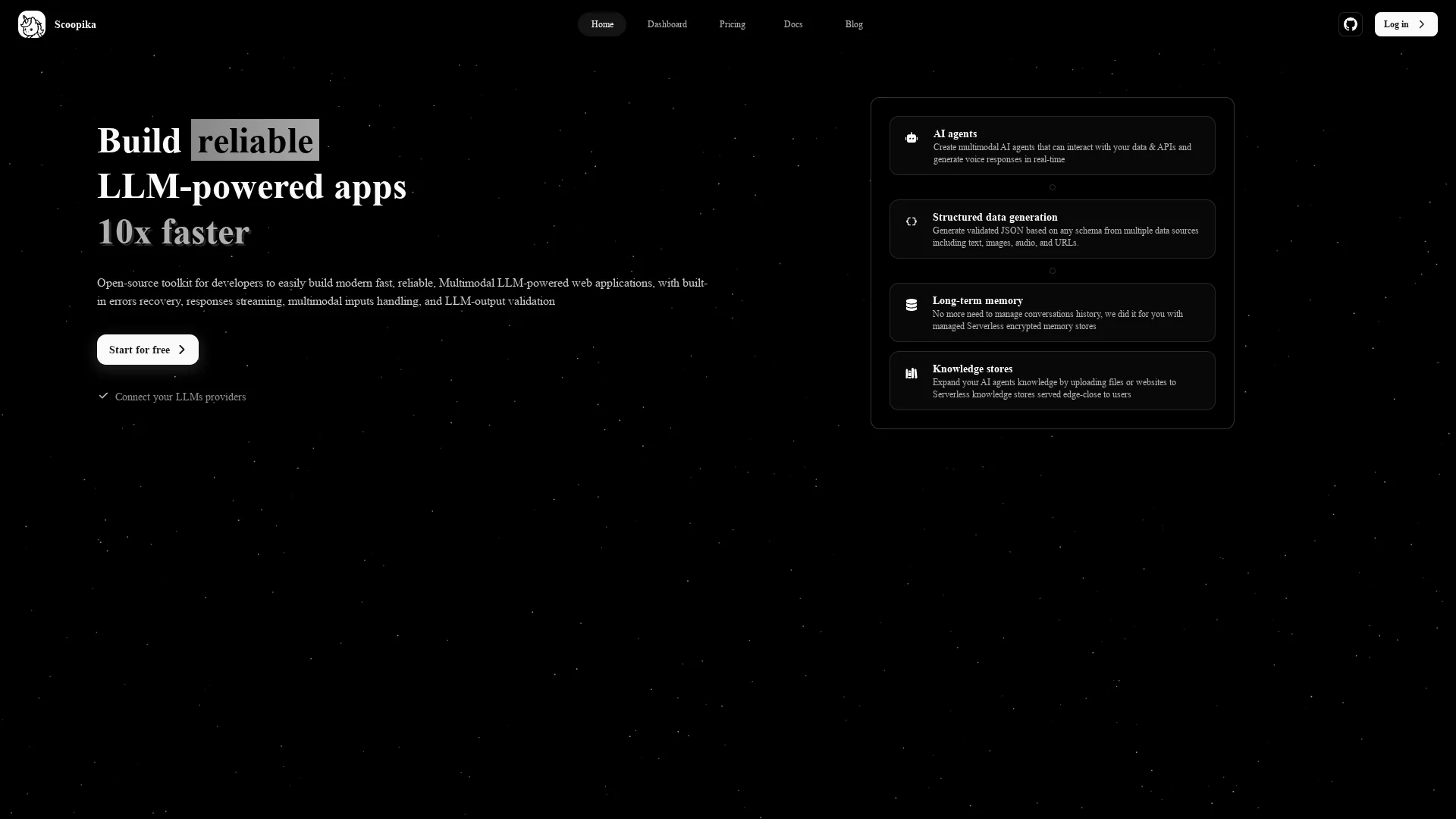 scoopika homepage