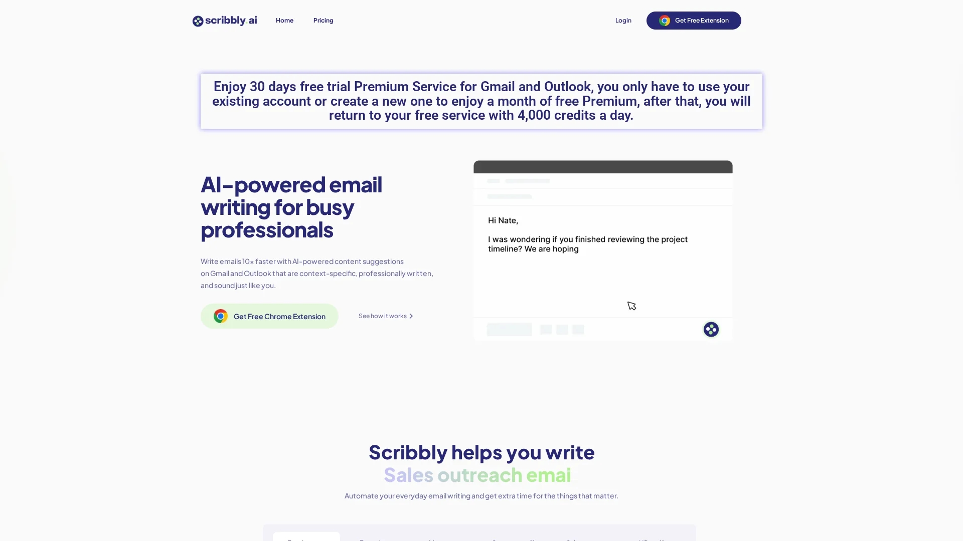 scribbly-ai homepage