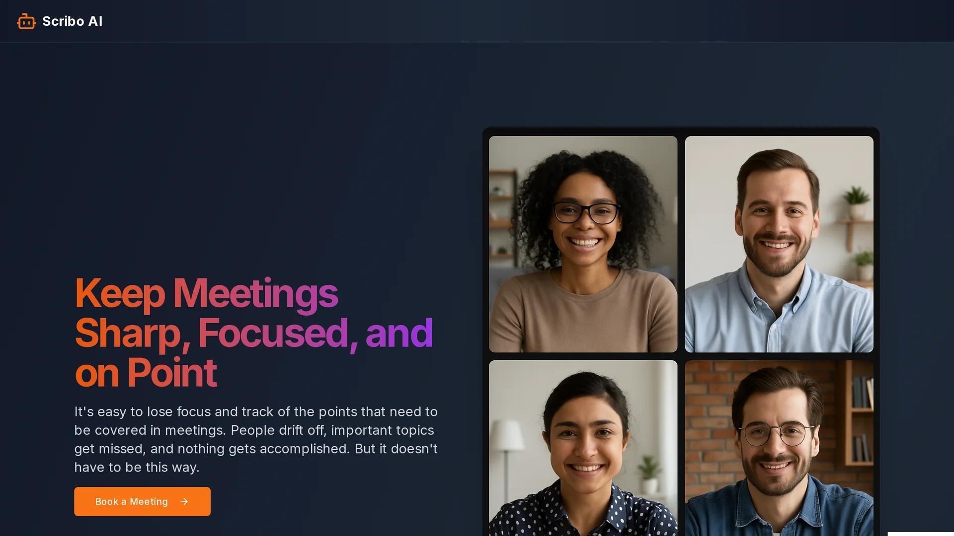scribo-ai homepage