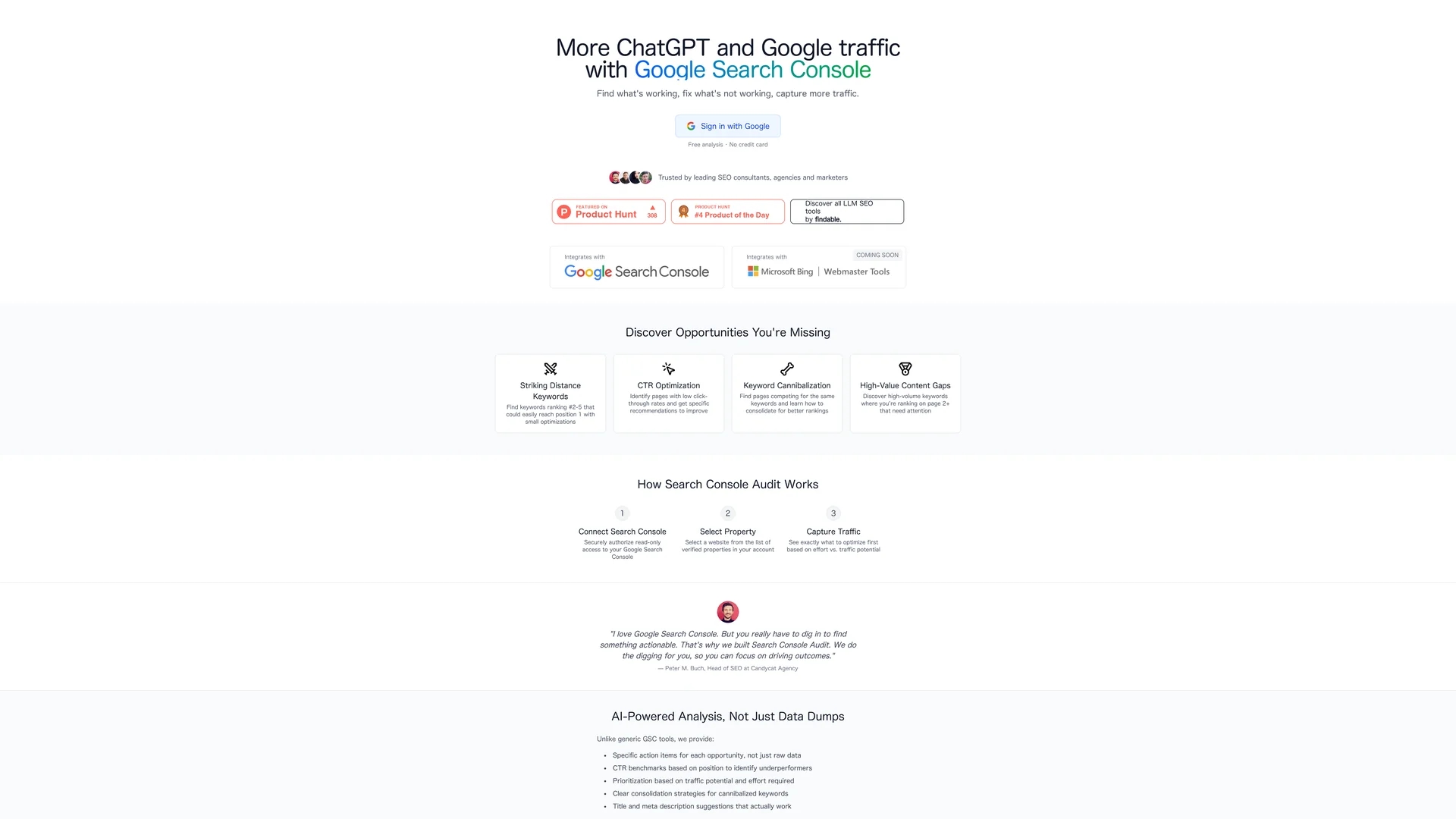 search-console-audit homepage