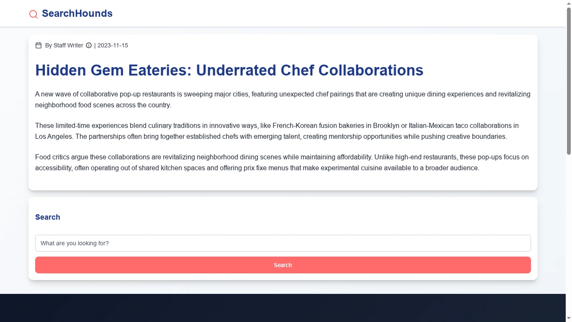 second homepage