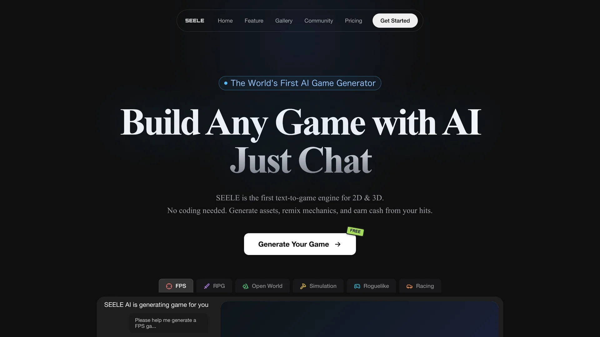 seele-ai homepage