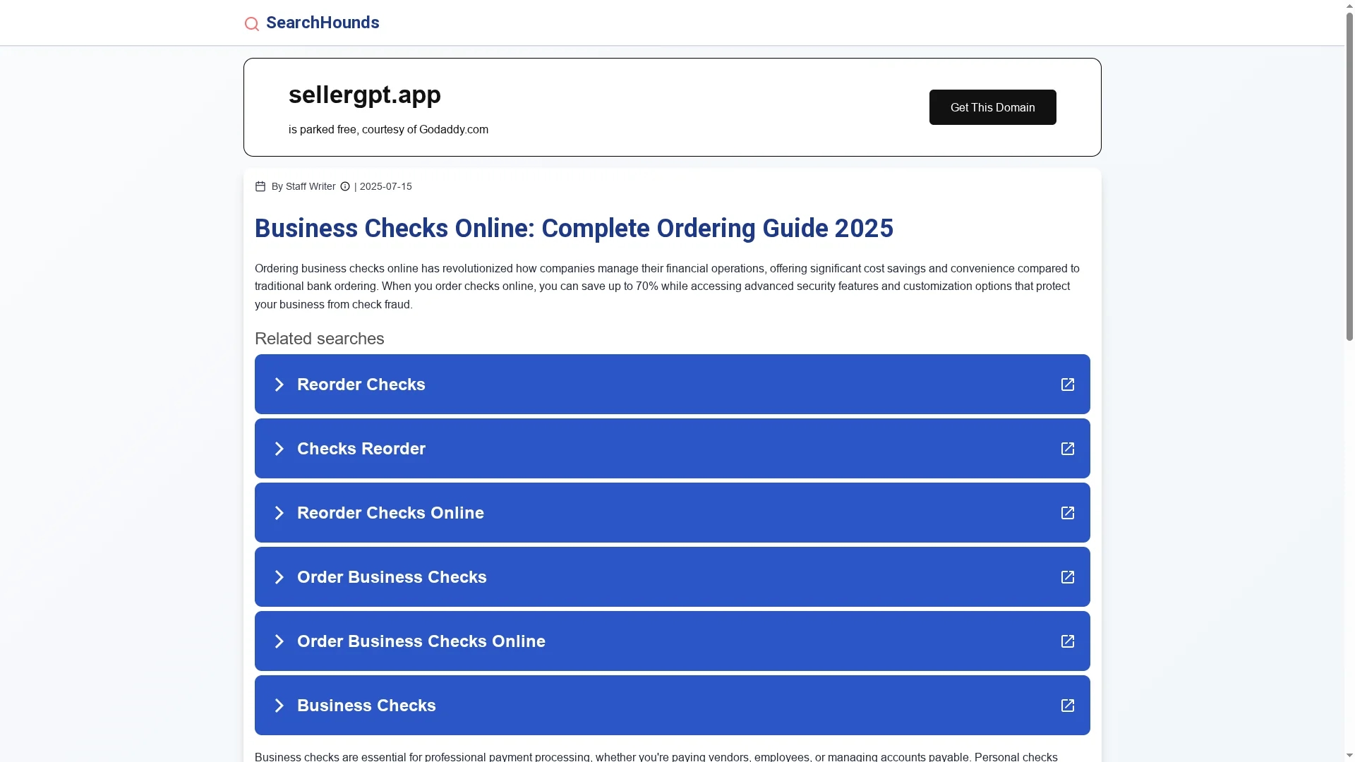 sellergpt homepage