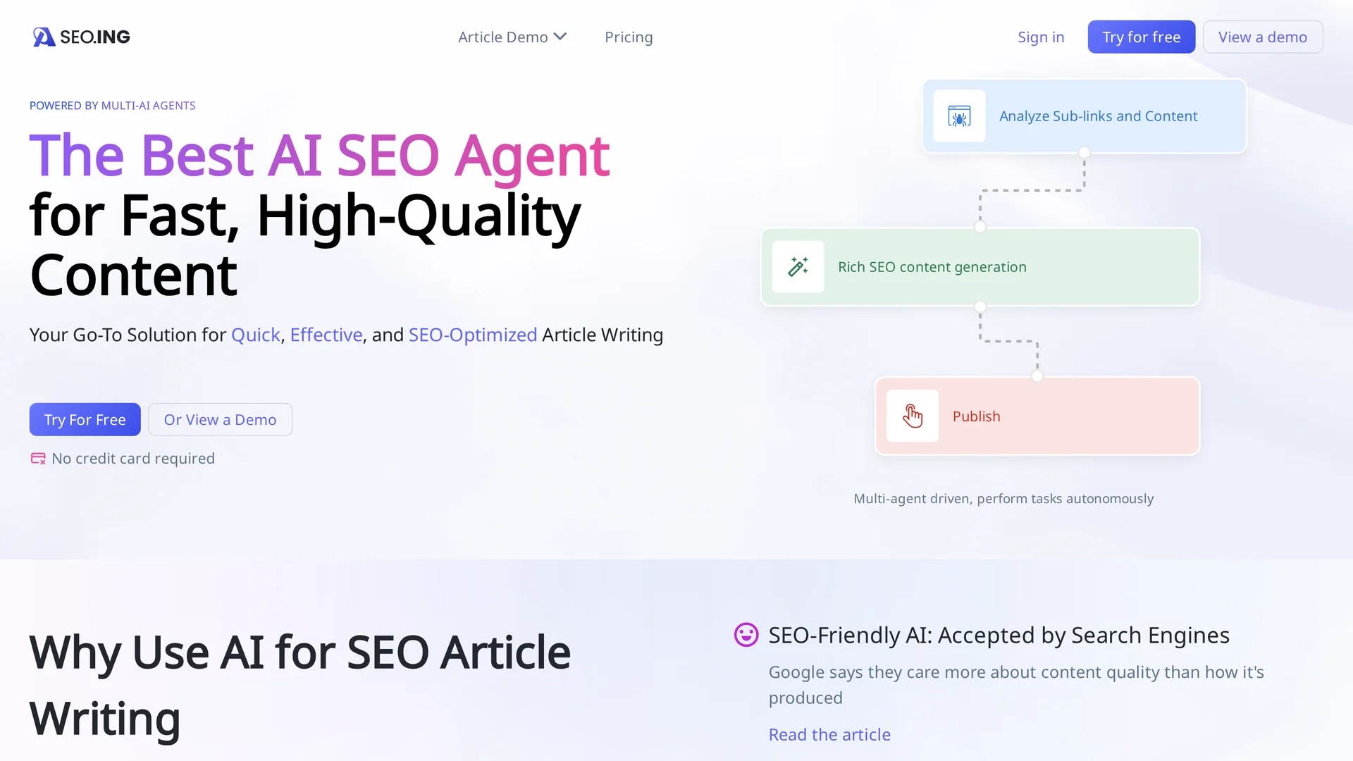 seo-ing homepage