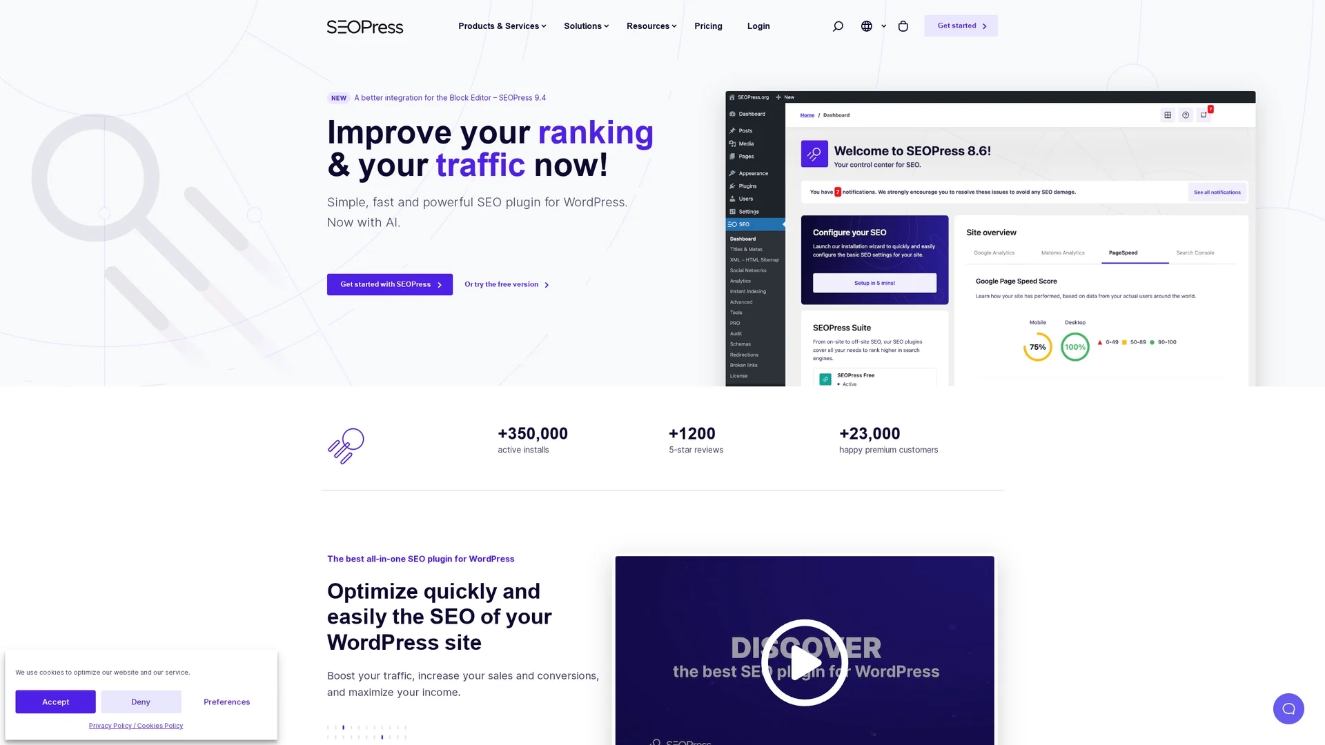 seopress homepage