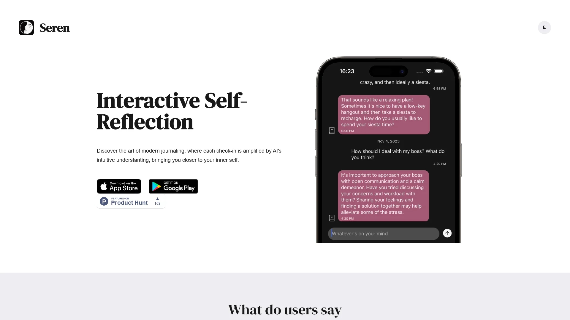 seren homepage