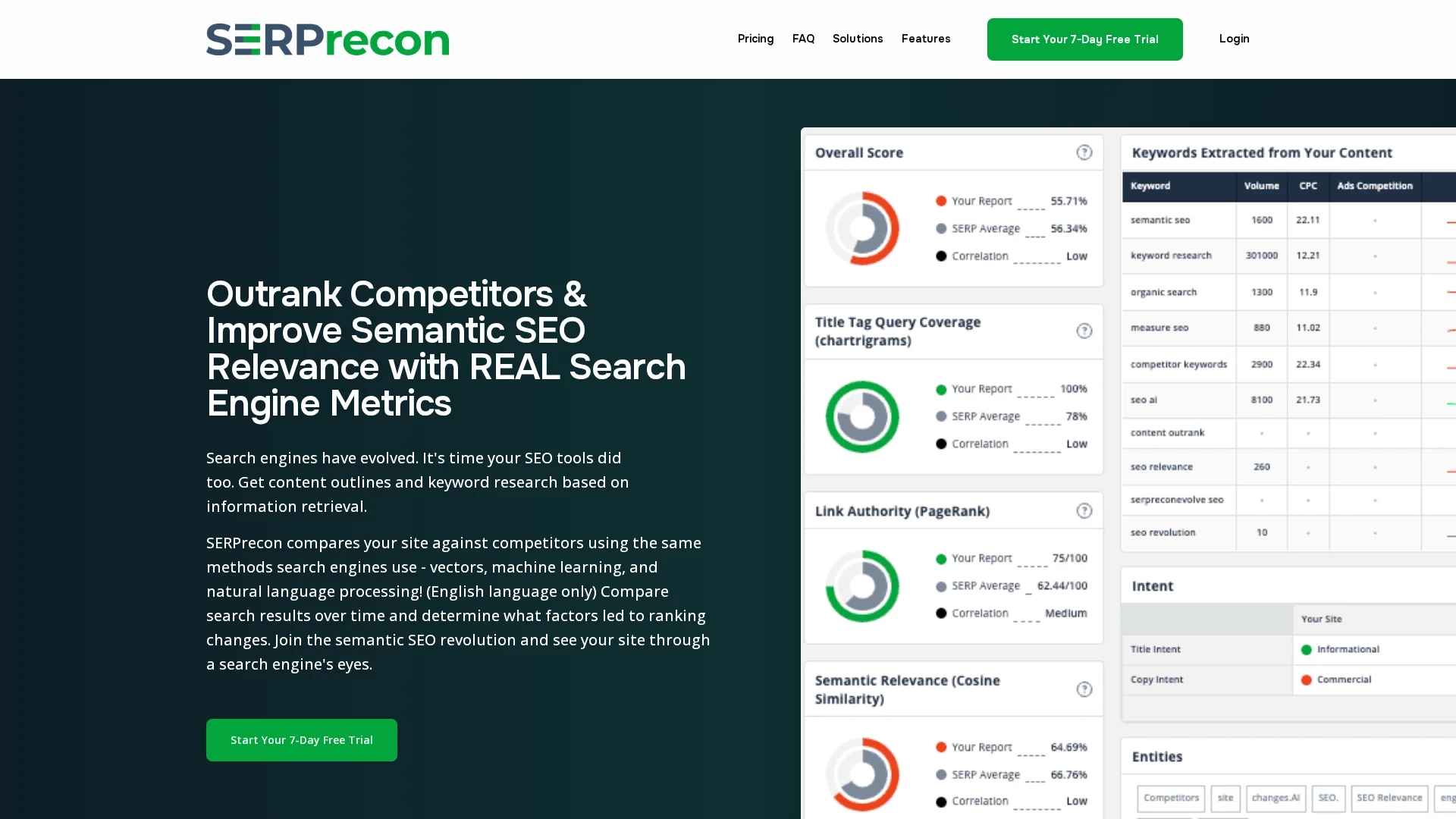 serprecon homepage