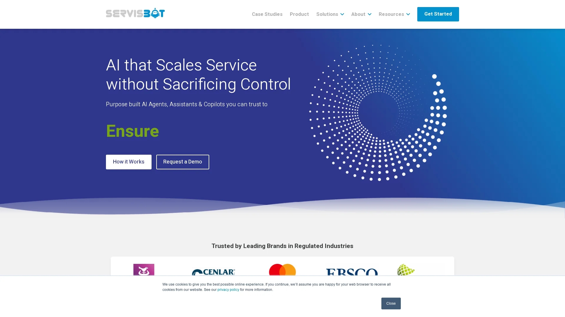 servisbot-com homepage
