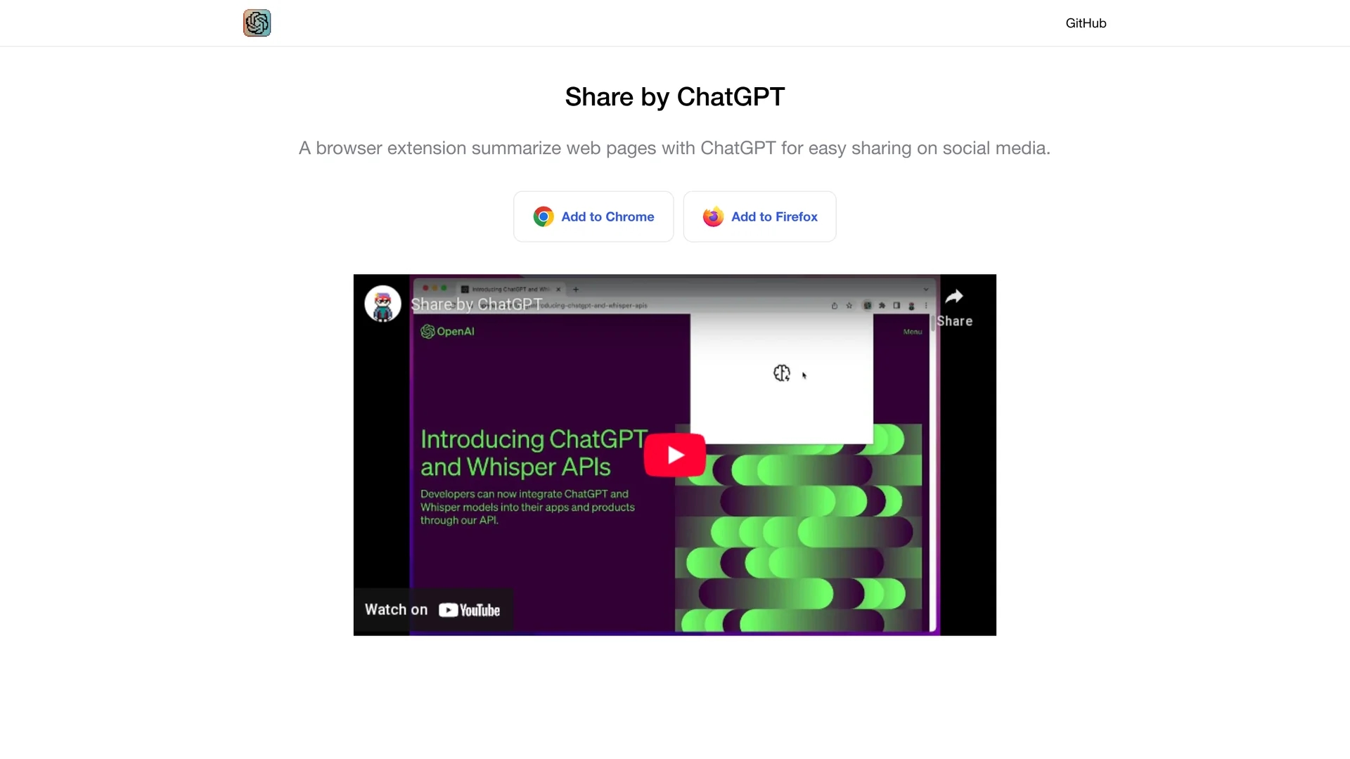 share-by-chatgpt homepage